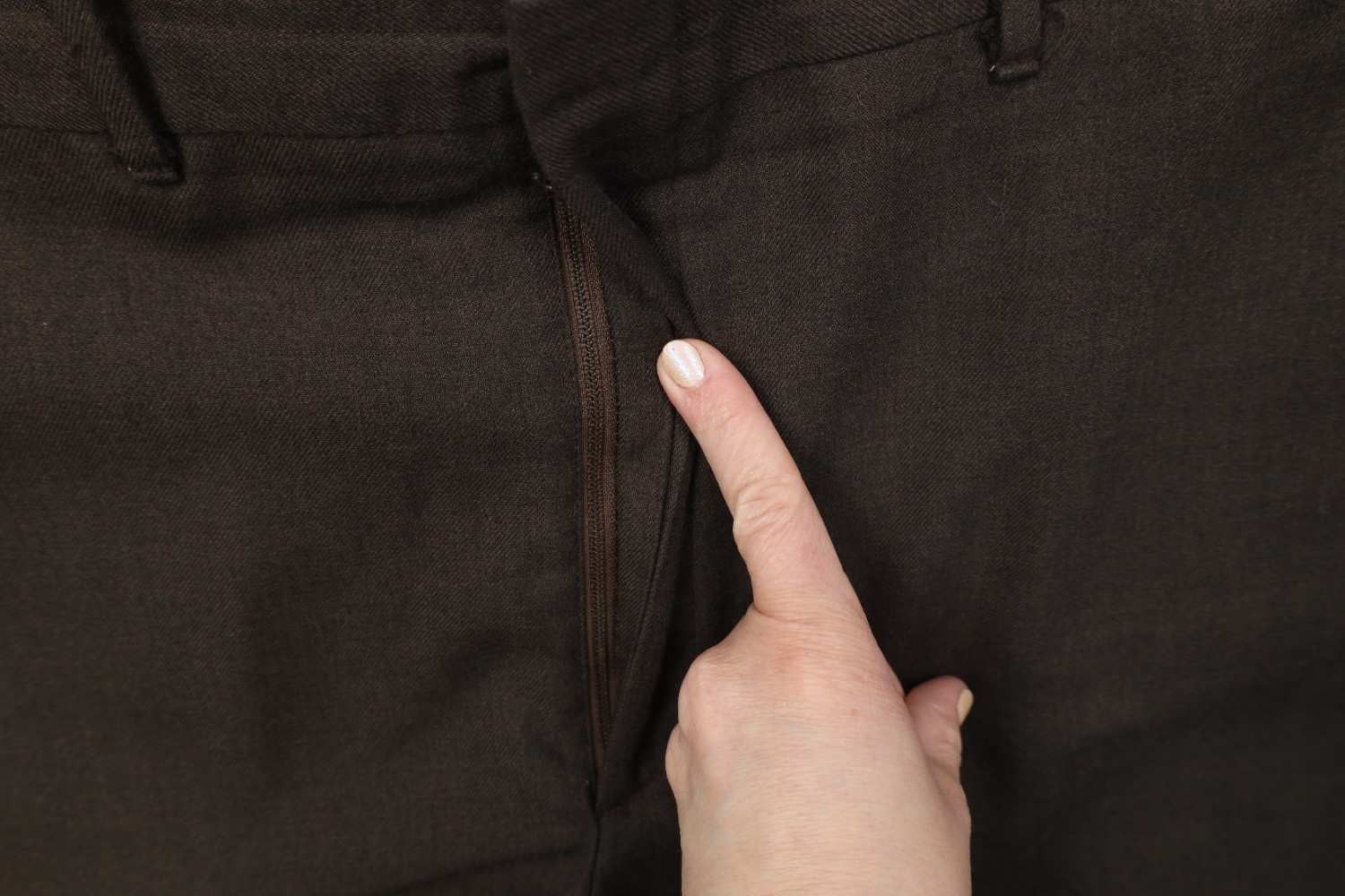 Vintage Vintage 70s Streetwear Wool Wide Leg Chino Pants Brown USA Size US 44 / EU 60 - 6 Thumbnail