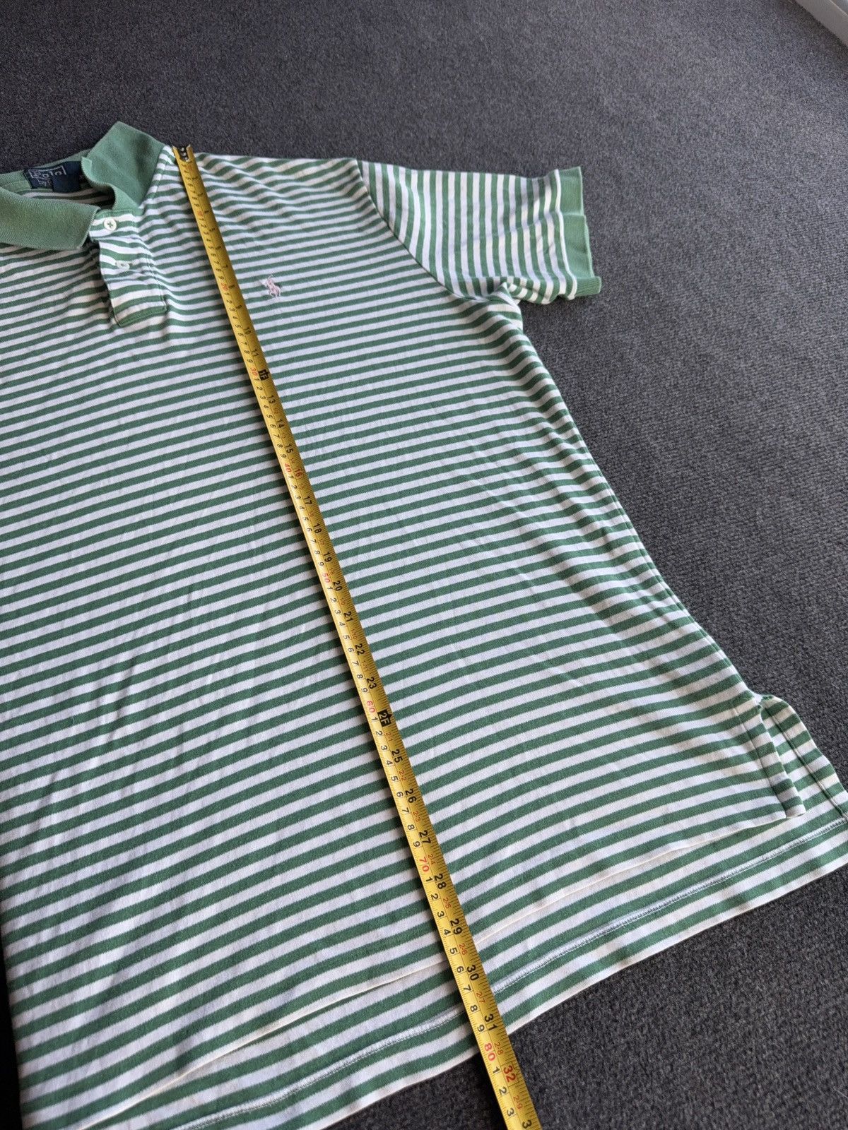 Polo Ralph Lauren Vintage 90s Retro Polo Ralph Lauren Striped Pony Polo Shirt Size US XL / EU 56 / 4 - 23 Thumbnail