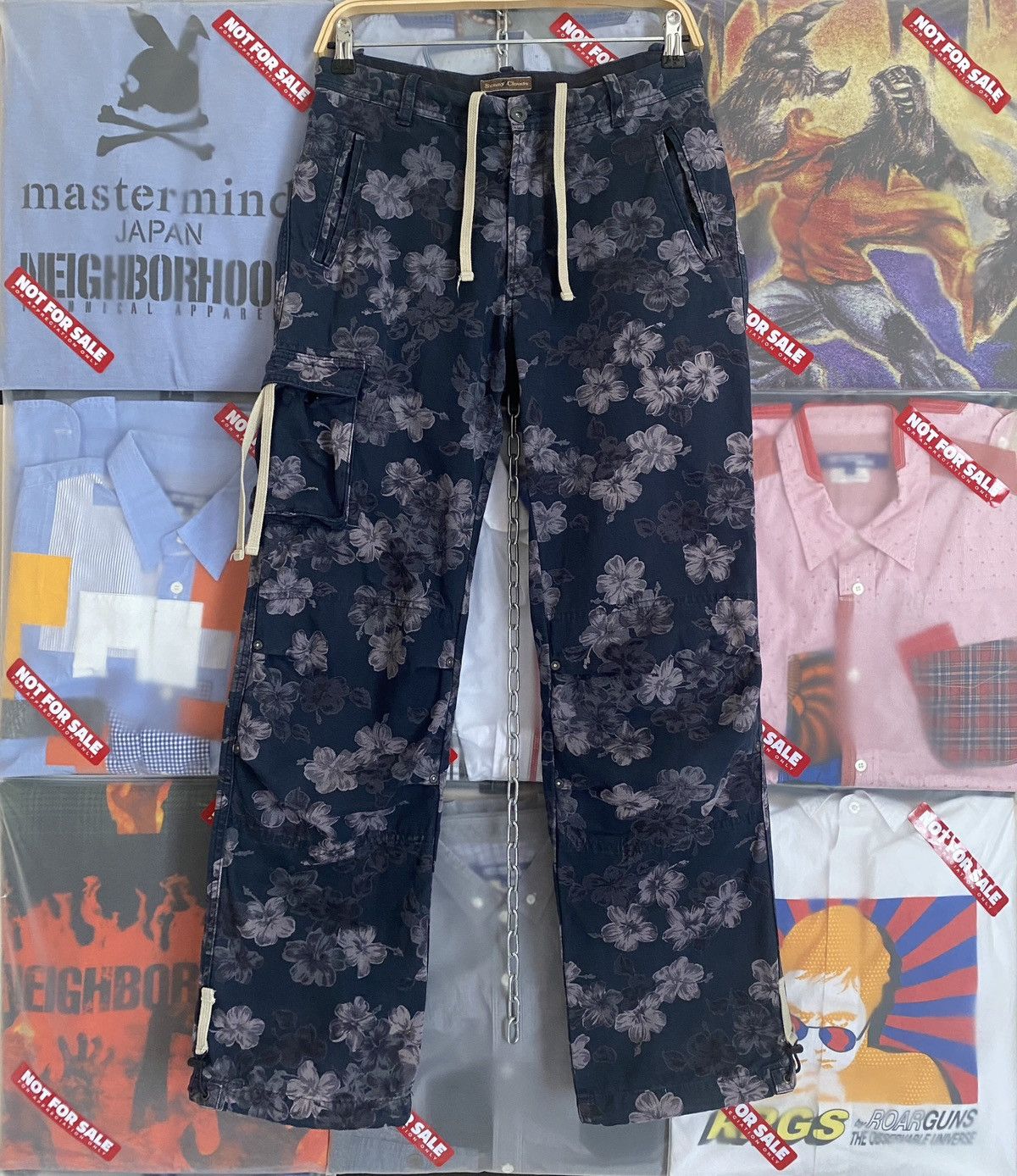 Hysteric Glamour Sunny Clouds Allover Print Floral Strght Leg like Denim Tear Size US 29 - 4 Thumbnail