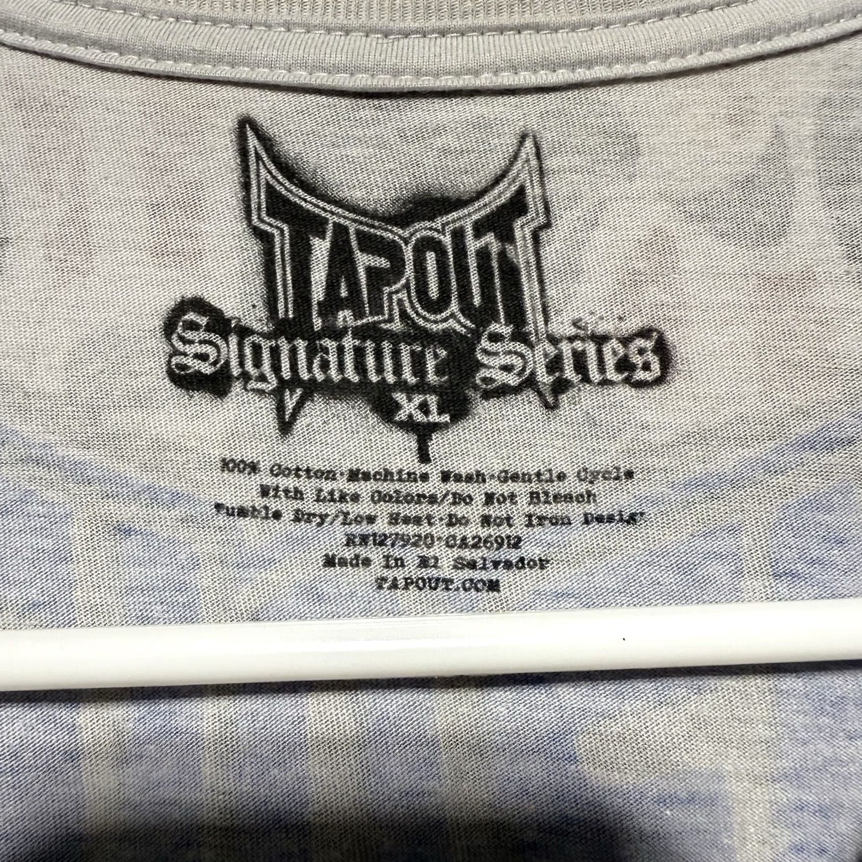 Tapout VINTAGE Tapout T-Shirt Gray XL Men Crew Neck Short Sleeve 2000s Retro Grunge Hip Hop Punk USA Size US XL / EU 56 / 4 - 4 Thumbnail