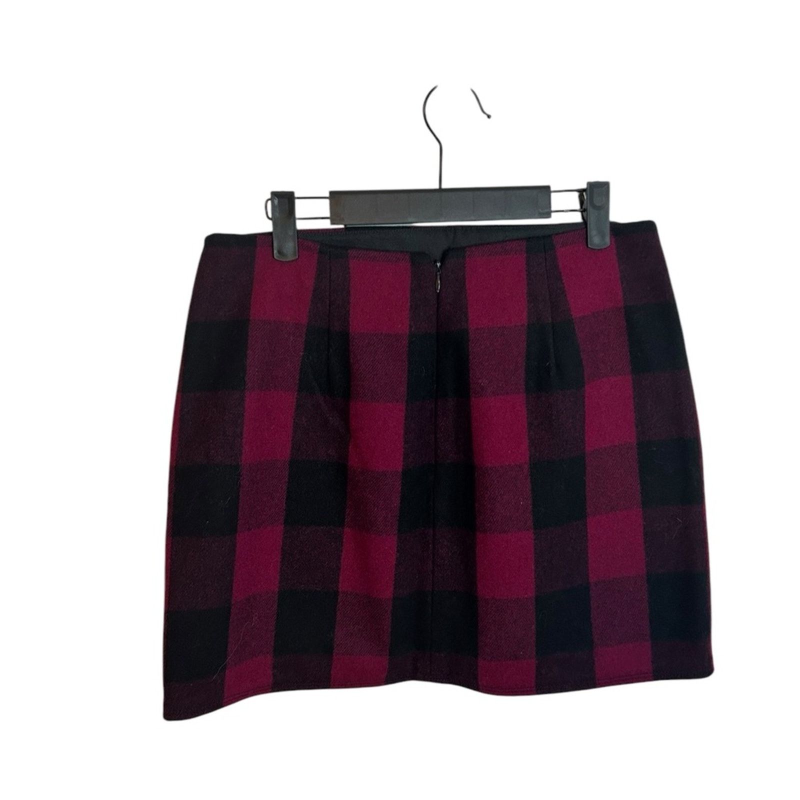 Gap Gap Pink Plaid Wool Mini Skirt Size 27" / US 4 / IT 40 - 2 Thumbnail