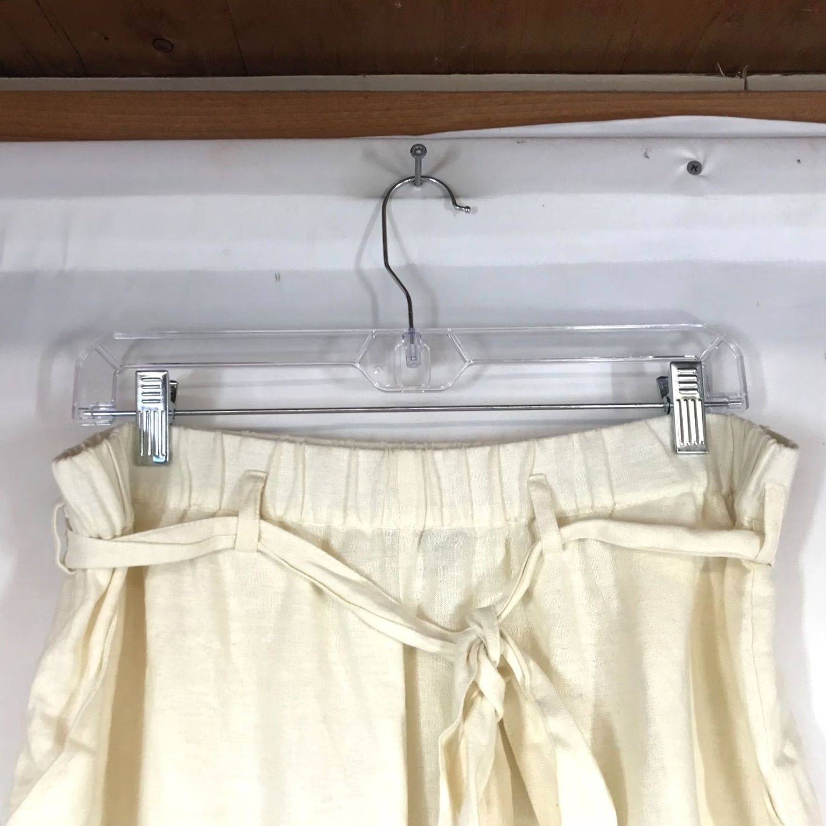 Lucky Brand LUCKY BRAND Women's L Beige LINEN BLEND BELTED SHORTS Size 36" / US 14 / IT 50 - 2 Thumbnail