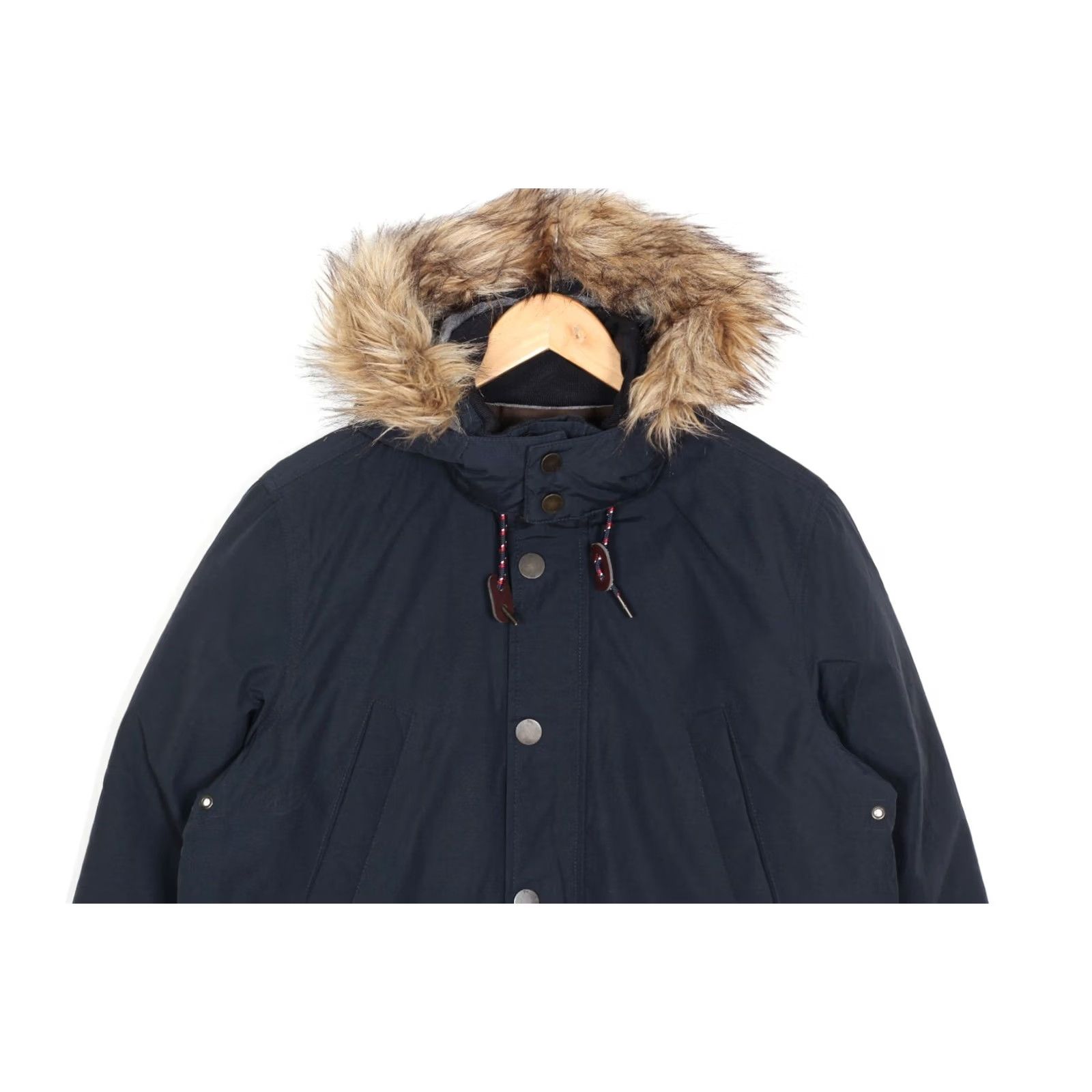 Tommy Hilfiger TOMMY HILFIGER Fur Hooded Down Parka Jacket Men S blue Logo Fur Trim Down Zip Hooded Casual Winter Autumn Spring Travel Regular Size S Mens Size US S / EU 44-46 / 1 - 4 Thumbnail