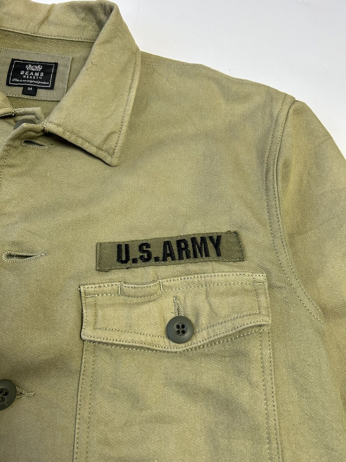 Beams Plus × Japanese Brand BEAMS HEART PLUS MILITARY STYLE PATCHES SHIRT Size US M / EU 48-50 / 2 - 4 Thumbnail