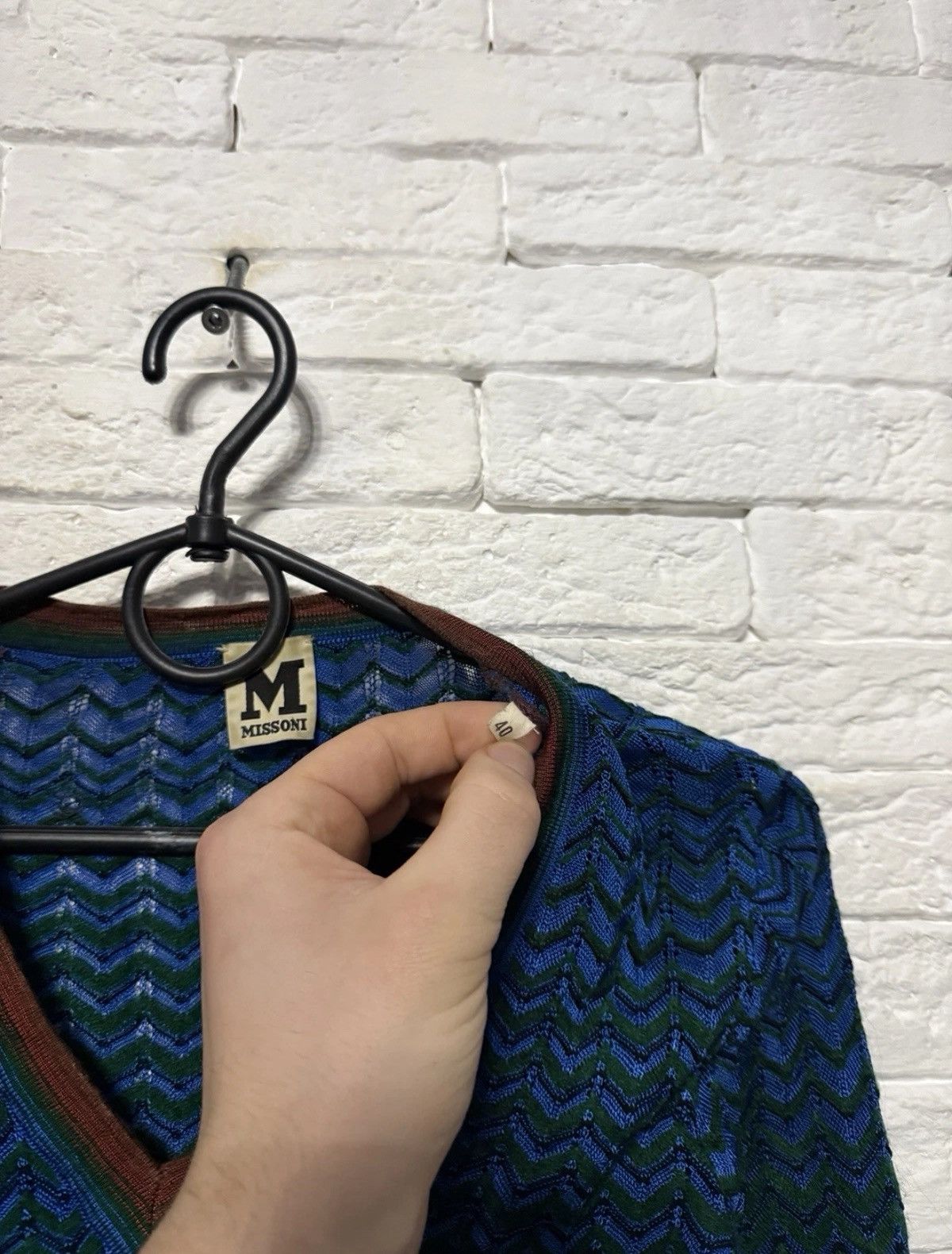 Missoni Vintage M Missoni Knit Dress Mid Lenght Long Sleeve Sz 40 Size S / US 4 / IT 40 - 4 Thumbnail
