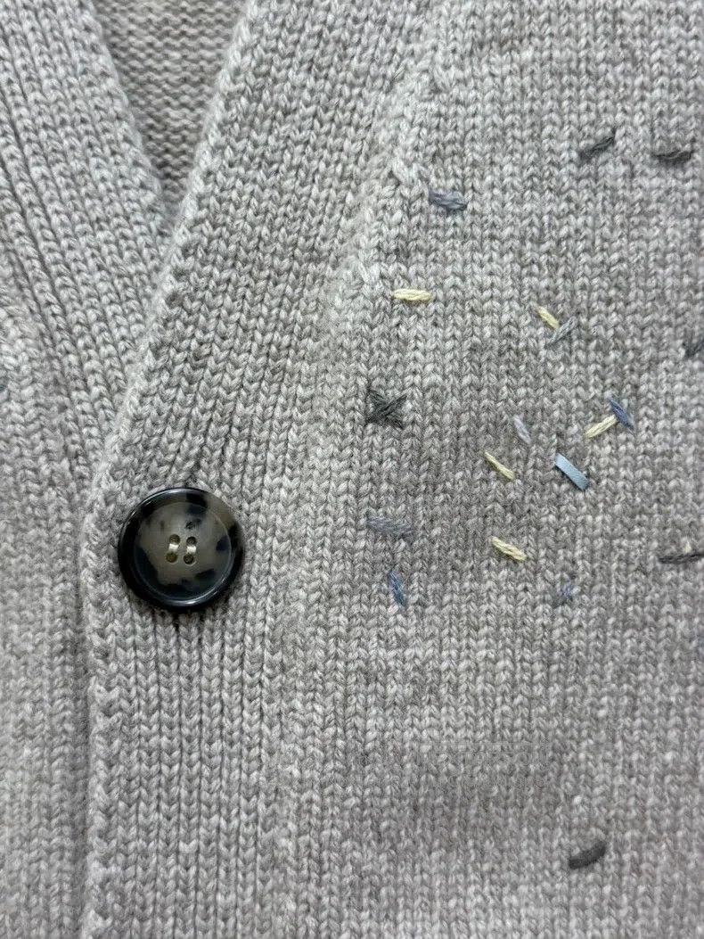Hermes Hermes Full cashmere knitted cardigan with leather patches Size XL / US 12-14 / IT 48-50 - 4 Thumbnail