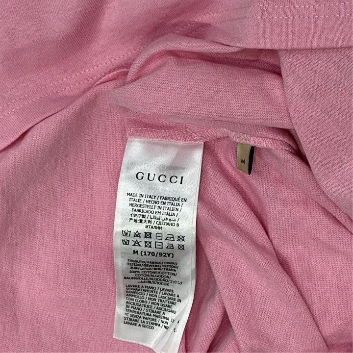Gucci GUCCI Pink Graphic Short Sleeve T-Shirt-2507 Size M / US 6-8 / IT 42-44 - 3 Thumbnail