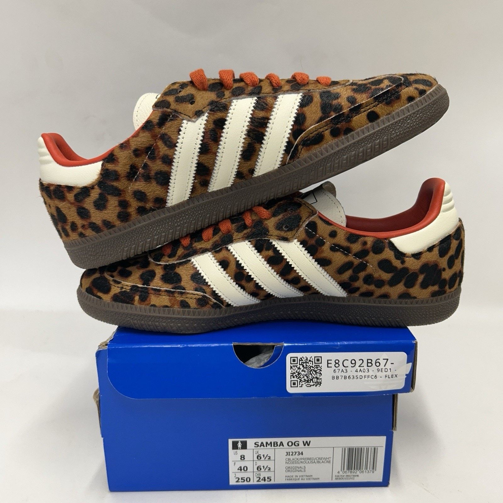 Adidas adidas Samba OG WMNS Leopard - “Preloved Red” JI2734 Size US 8 / IT 38 - 3 Thumbnail