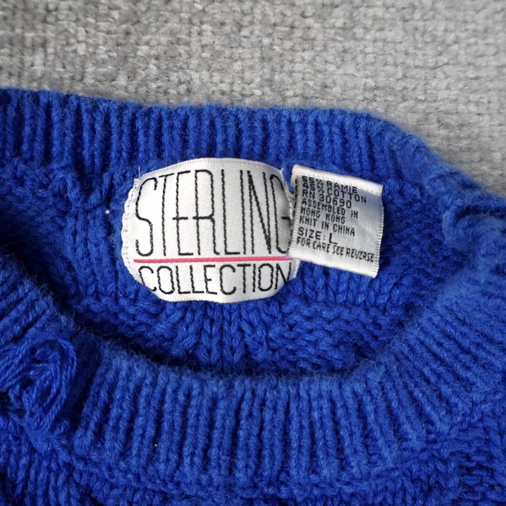 Vintage VINTAGE Blue Large Long Sleeve Pullover Sweater 90s Mens Size US L / EU 52-54 / 3 - 5 Thumbnail