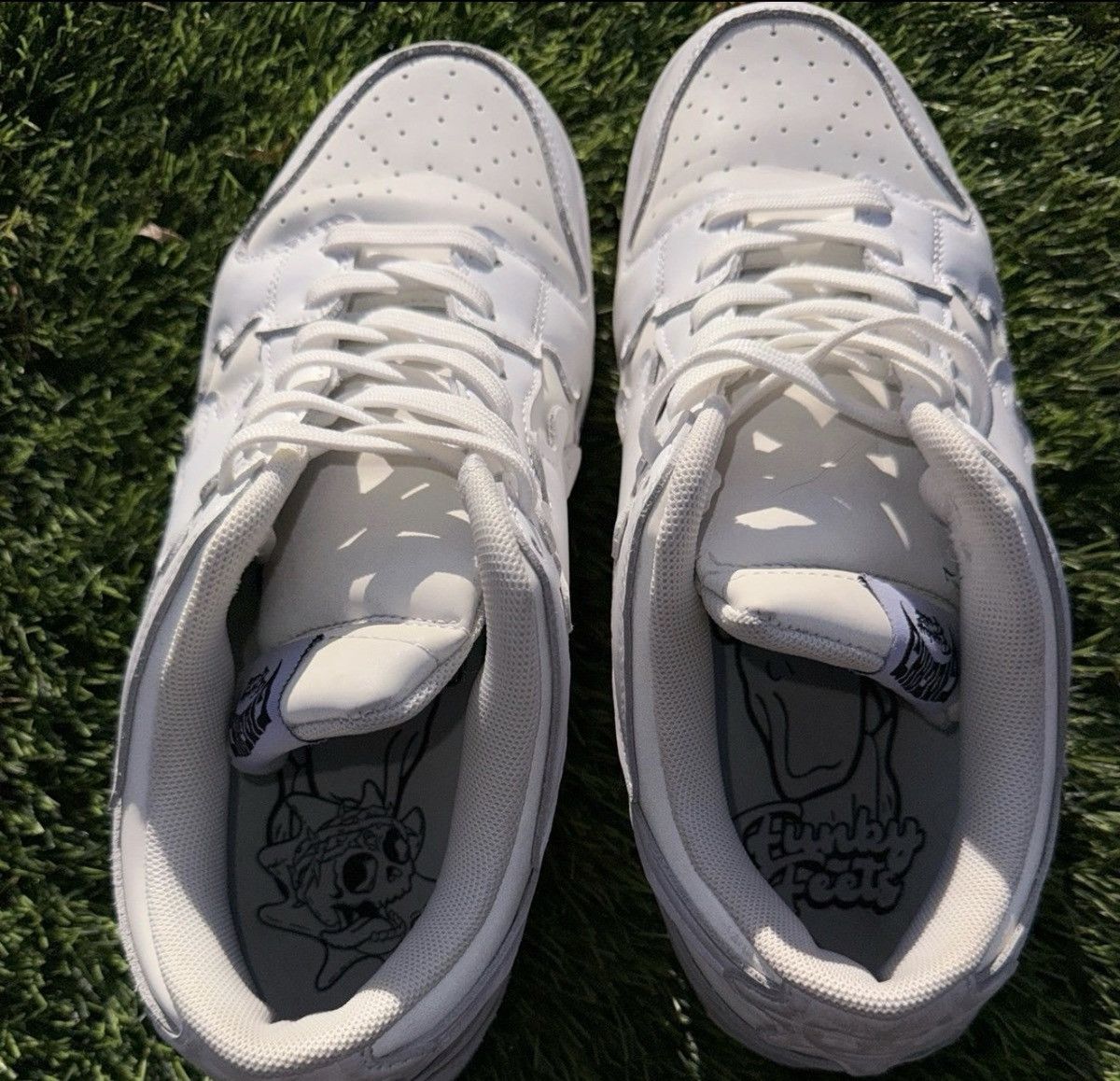 Glo Gang Glo Gang Funky Feets White Reflection Shoes custom insoles Size US 10 / EU 43 - 4 Thumbnail