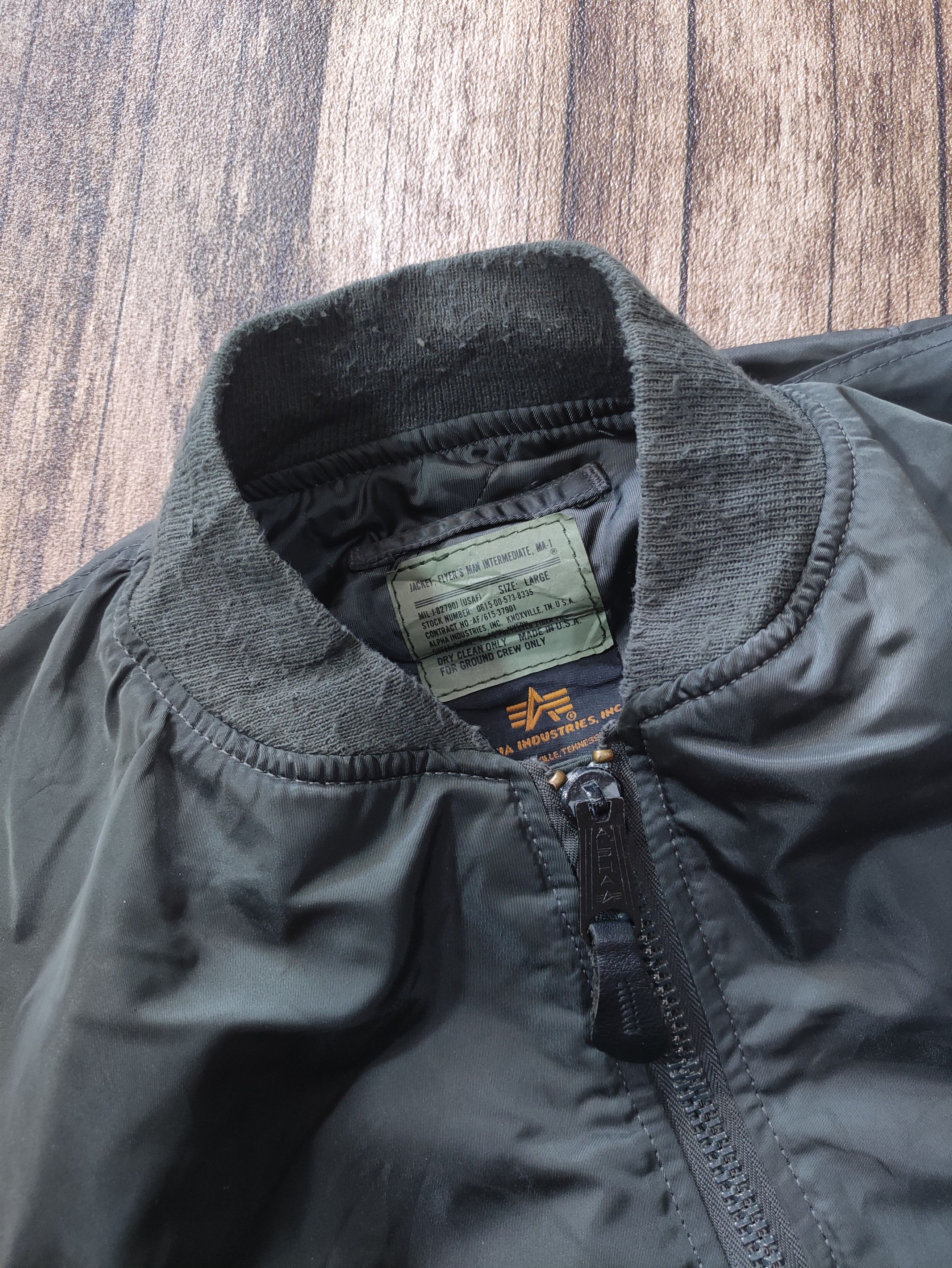 ALPHA INDUSTRIES MA-1 USAF BOMBER JACKET FOR GROUND CREW