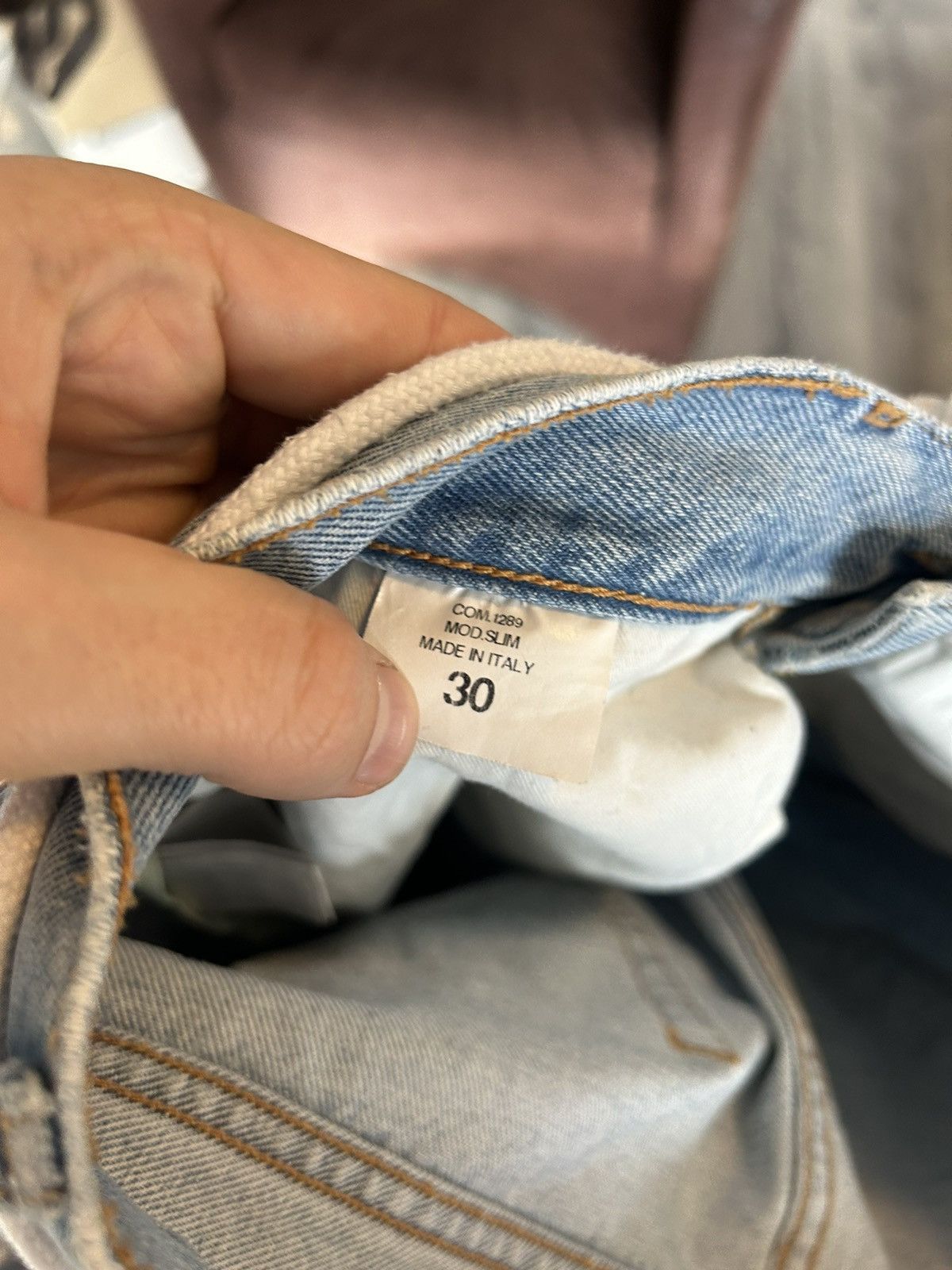 Off-White Off-White Diagonal Stripe Jeans - Size 30 Size US 30 / EU 46 - 12 Thumbnail