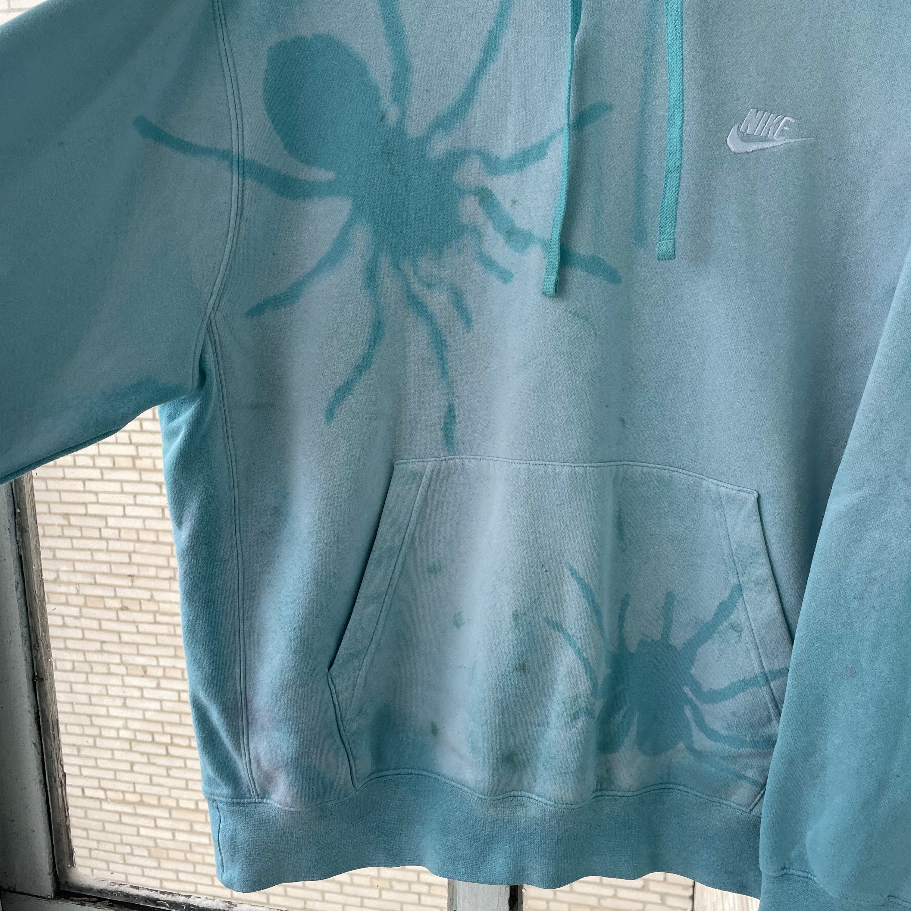 Nike Nike Custom hoodie spider faded patern bleached y2k opium Size US M / EU 48-50 / 2 - 7 Thumbnail