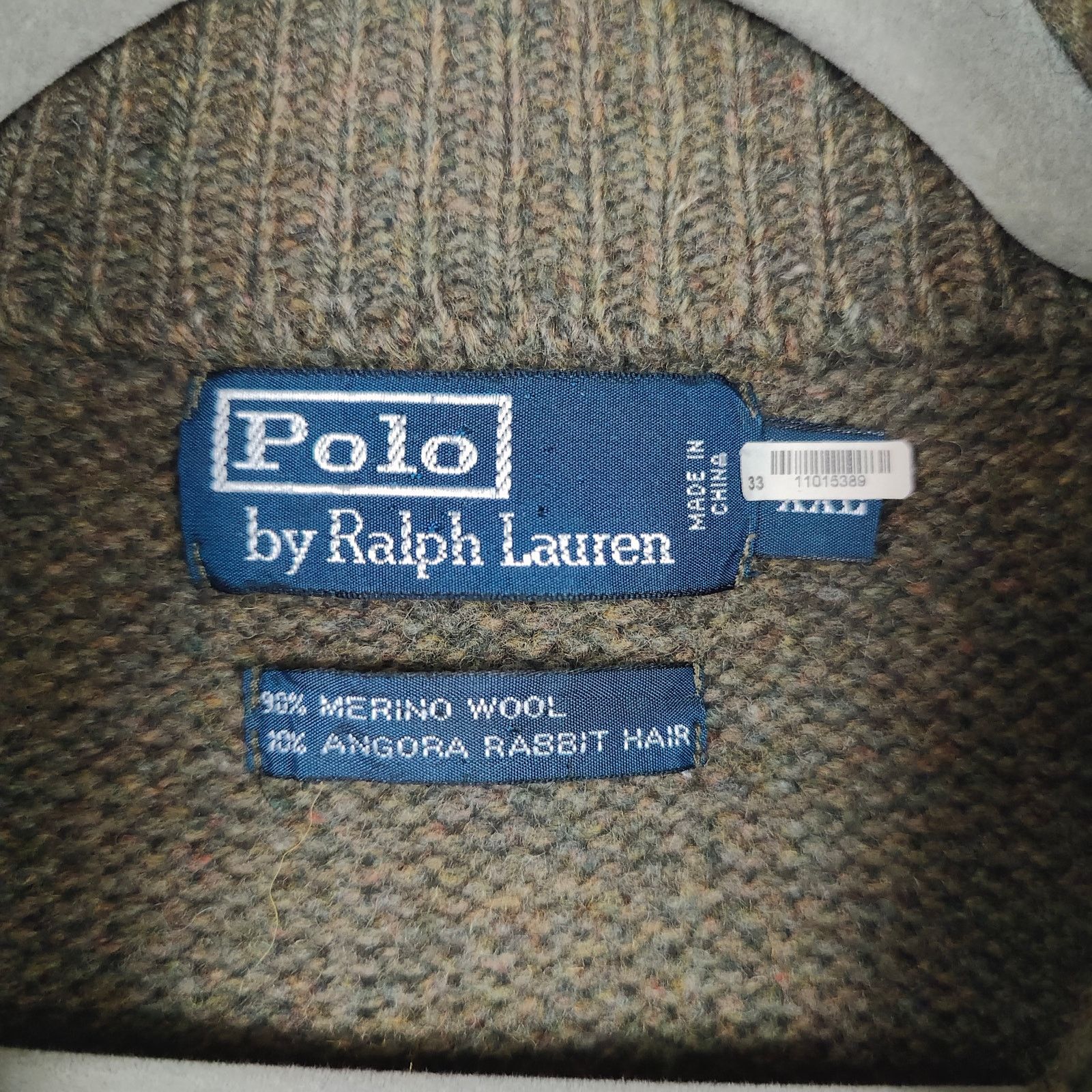 Polo Ralph Lauren Vintage Polo Ralph Lauren 1/4 Zip Sweater XXL Green Brown Size US XXL / EU 58 / 5 - 6 Thumbnail