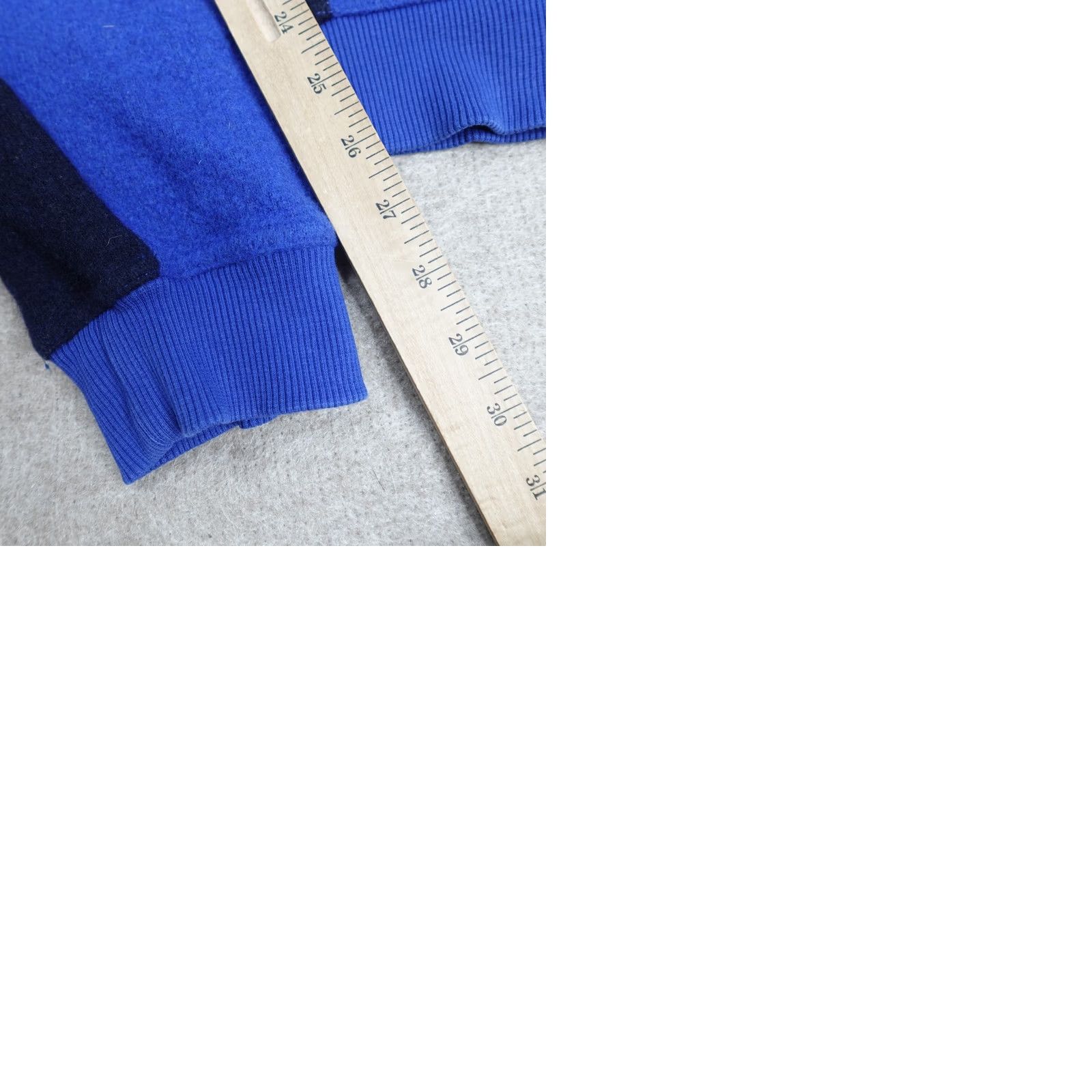 Topo Designs Topo Designs Mens Sweater Regular Wool Blend 1/4 Zip Blue Crew Neck Winter Fall Pullover Shirt Size US L / EU 52-54 / 3 - 9 Thumbnail
