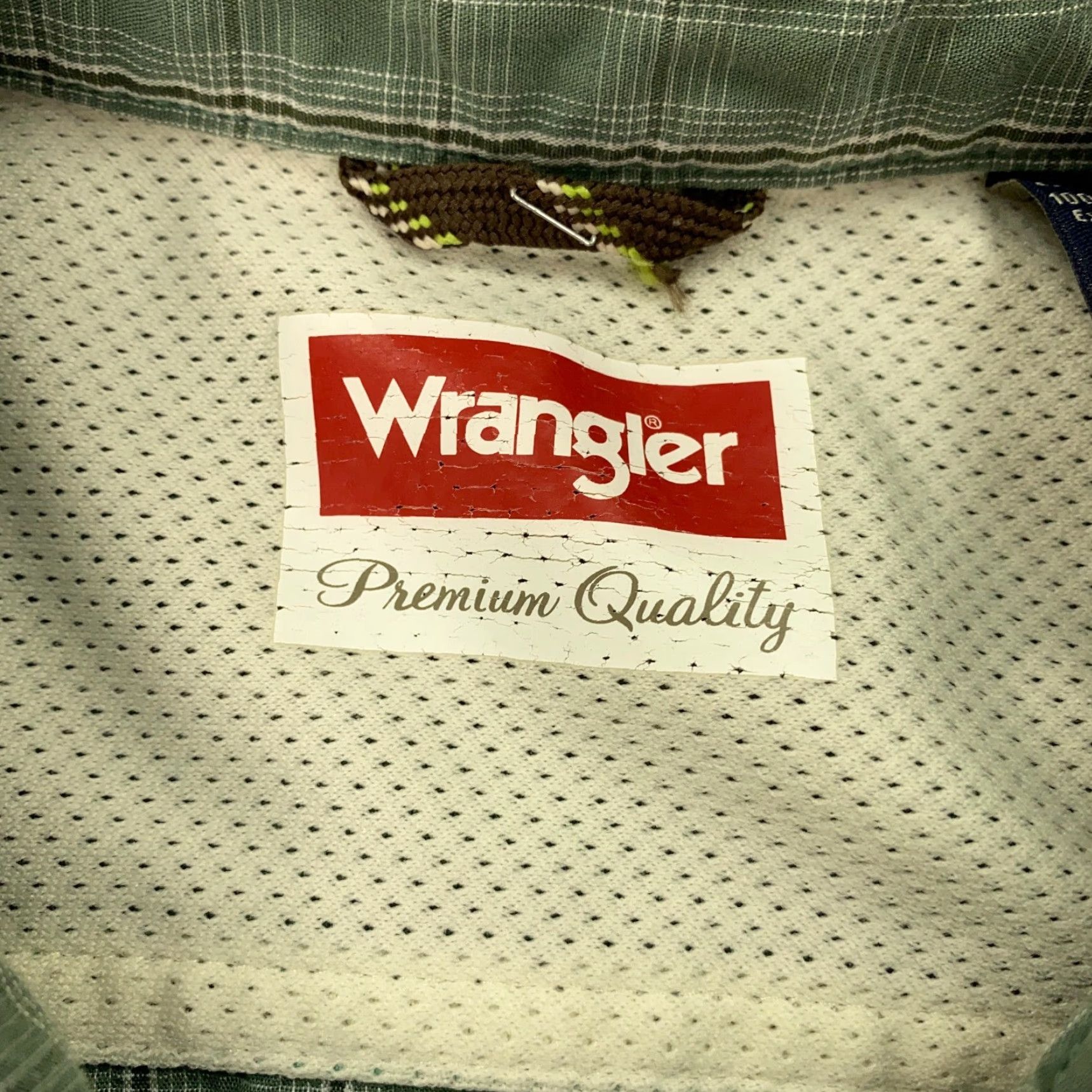 Wrangler VINTAGE Wrangler Mens Shirt XL Tall Green Plaid Button Up Short Sleeve Size US XL / EU 56 / 4 - 4 Thumbnail