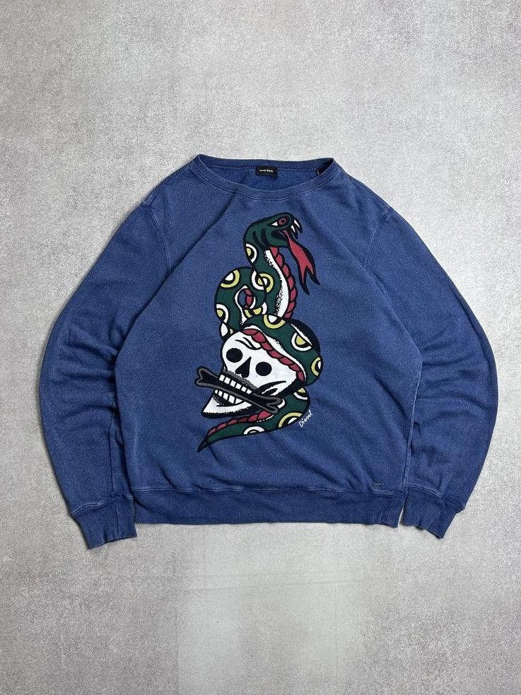 Other Vintage Diesel Old School Retro Y2K Sweatshirt L Size US M / EU 48-50 / 2 - 1 Thumbnail