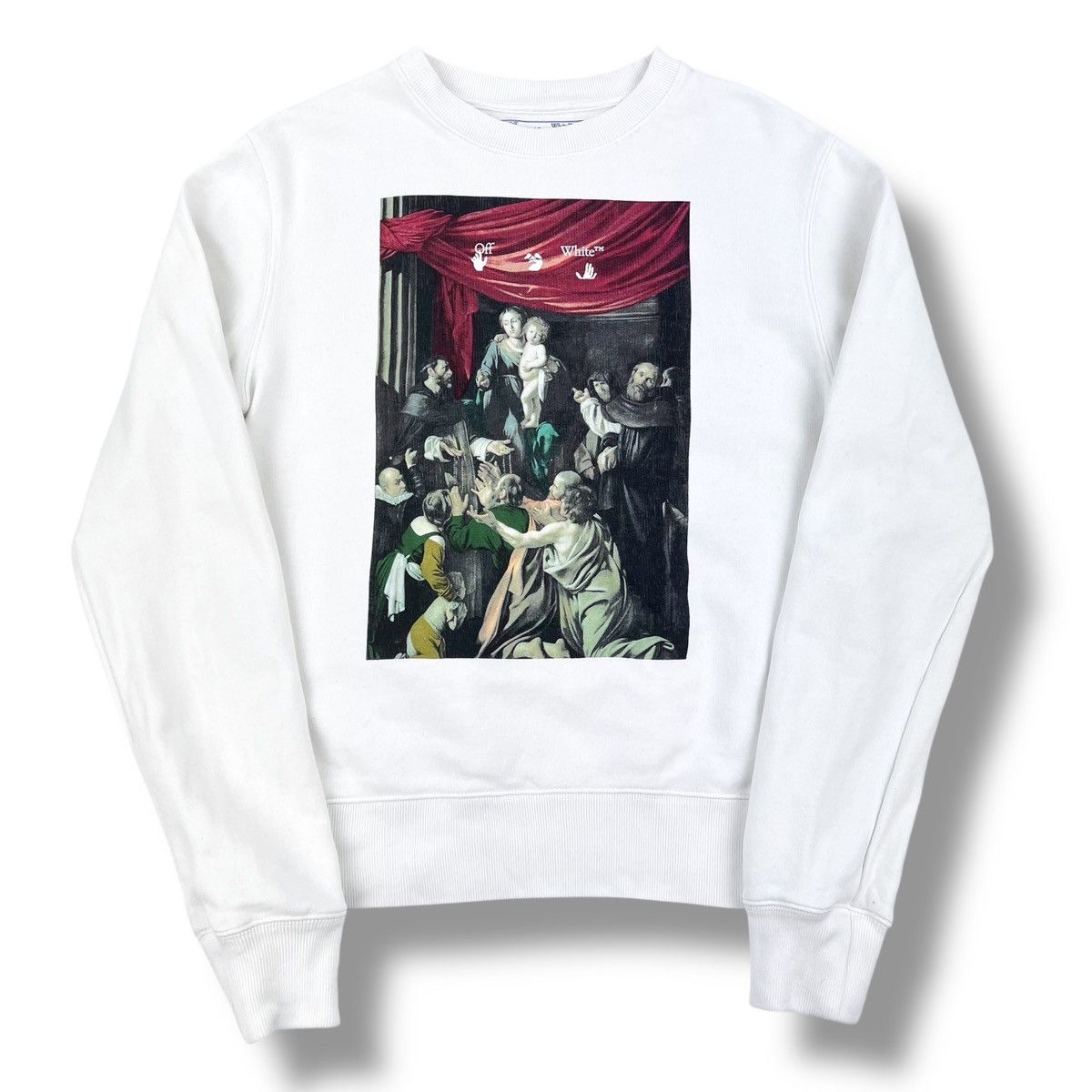 Off-White Off-White Caravaggio Painting White Sweatshirt Size US S / EU 44-46 / 1 - 2 Thumbnail