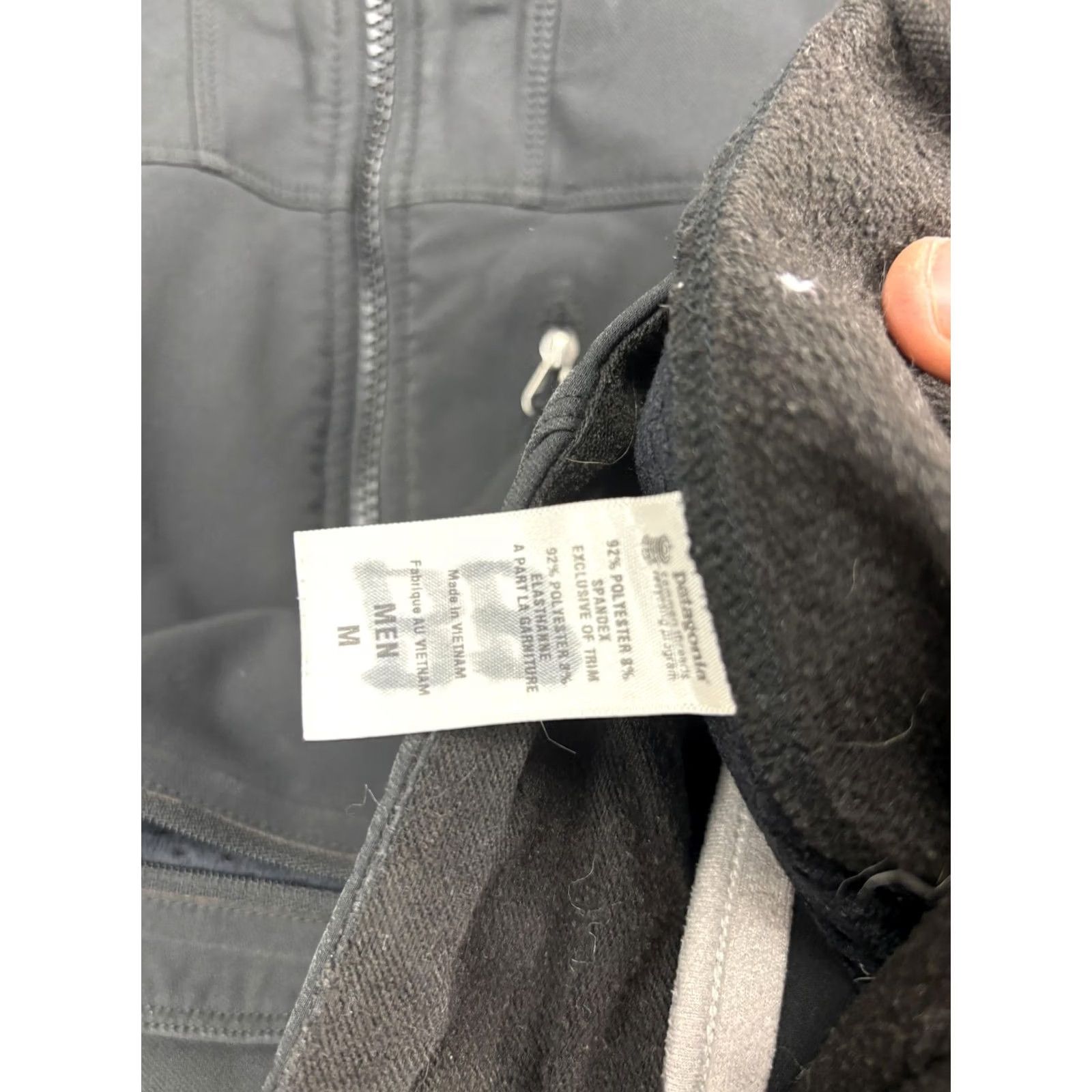 Patagonia Patagonia Softshell Jacket Mens Medium Black Bitterroot Logo Fleece Lined Size US M / EU 48-50 / 2 - 7 Thumbnail