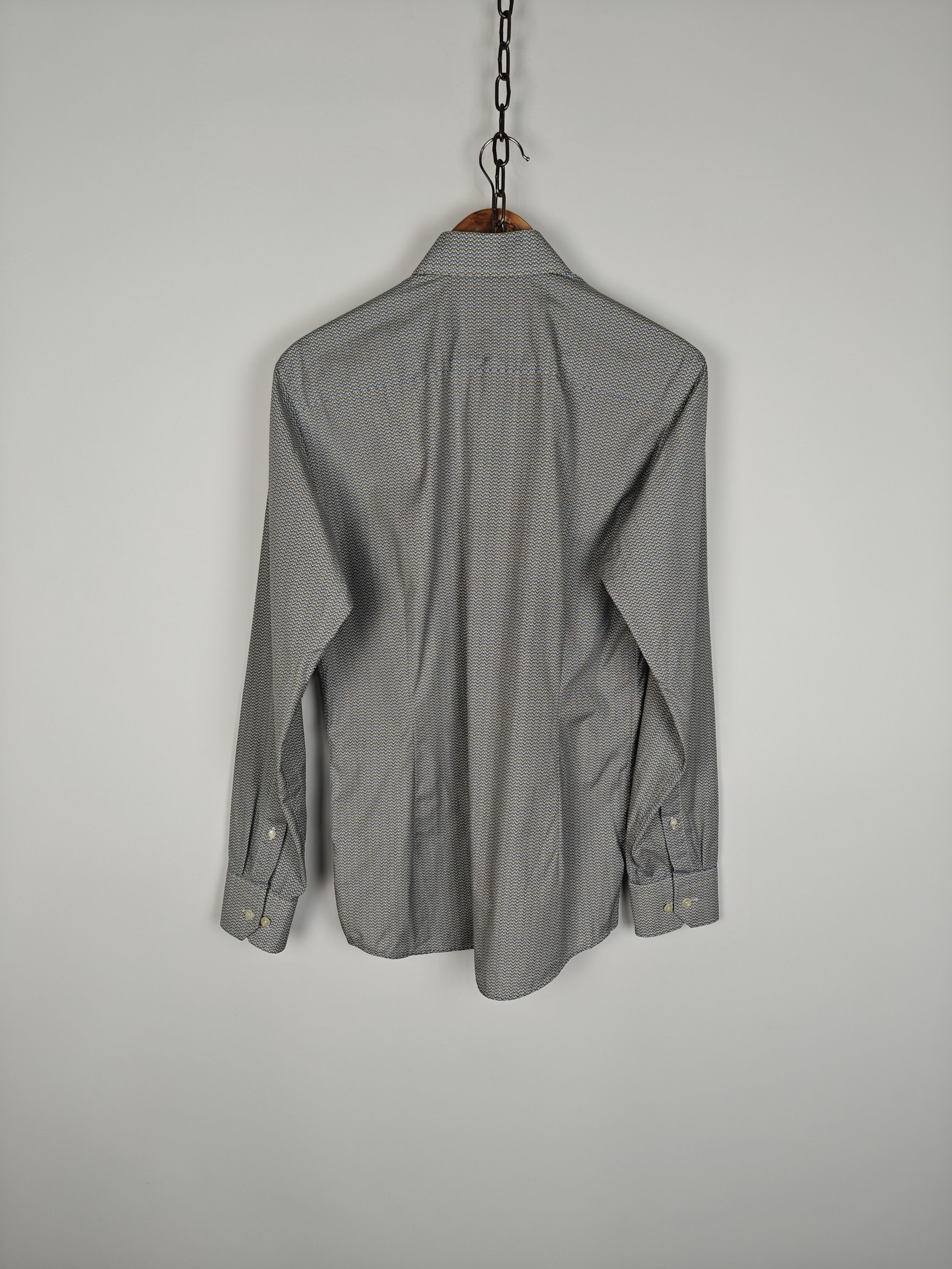 Eton ETON Shirt Button Funny Dogs Monogram size 39 15 1/2 (M) Size US M / EU 48-50 / 2 - 7 Thumbnail