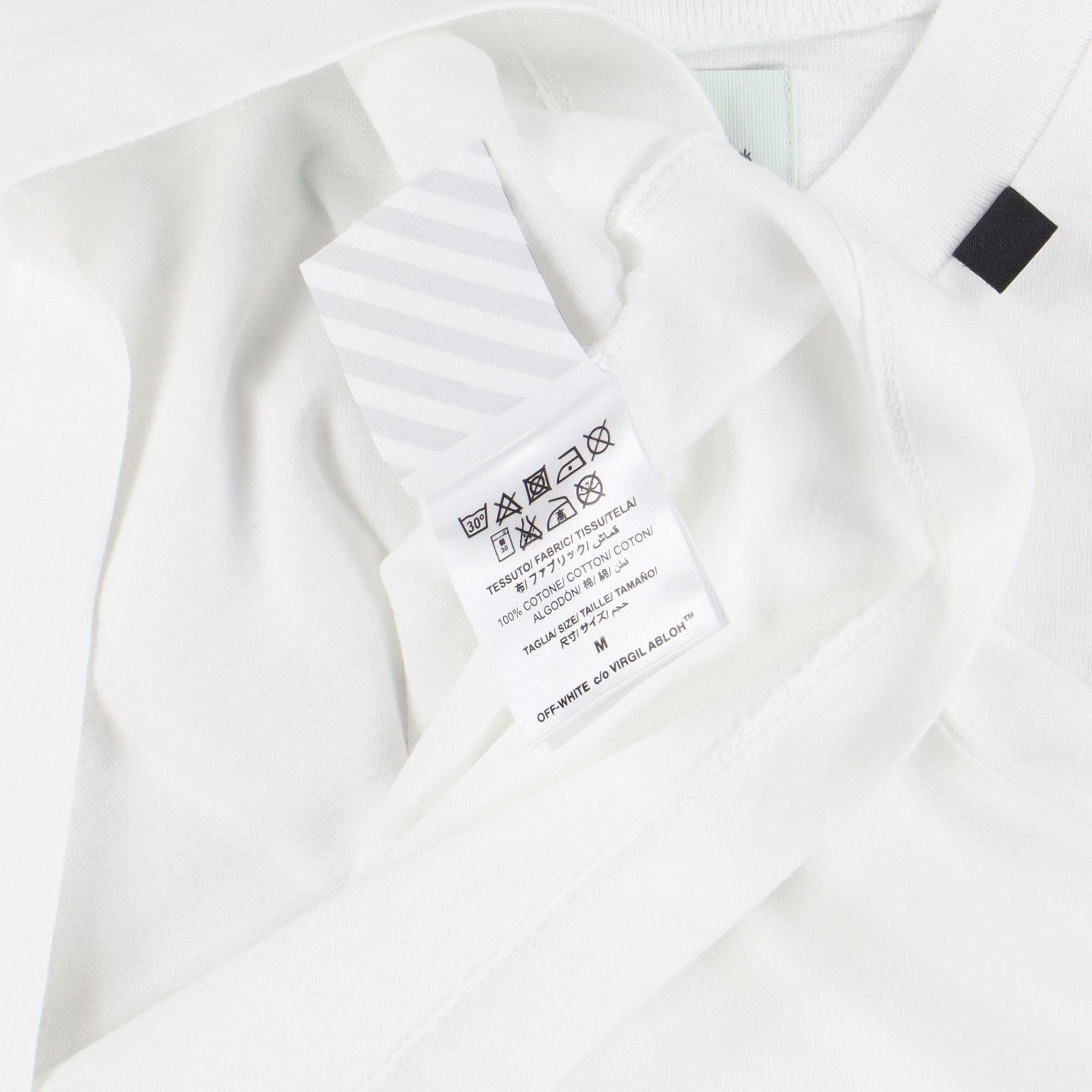 Off-White White Wavy Line Logo T-Shirt Size US M / EU 48-50 / 2 - 8 Thumbnail