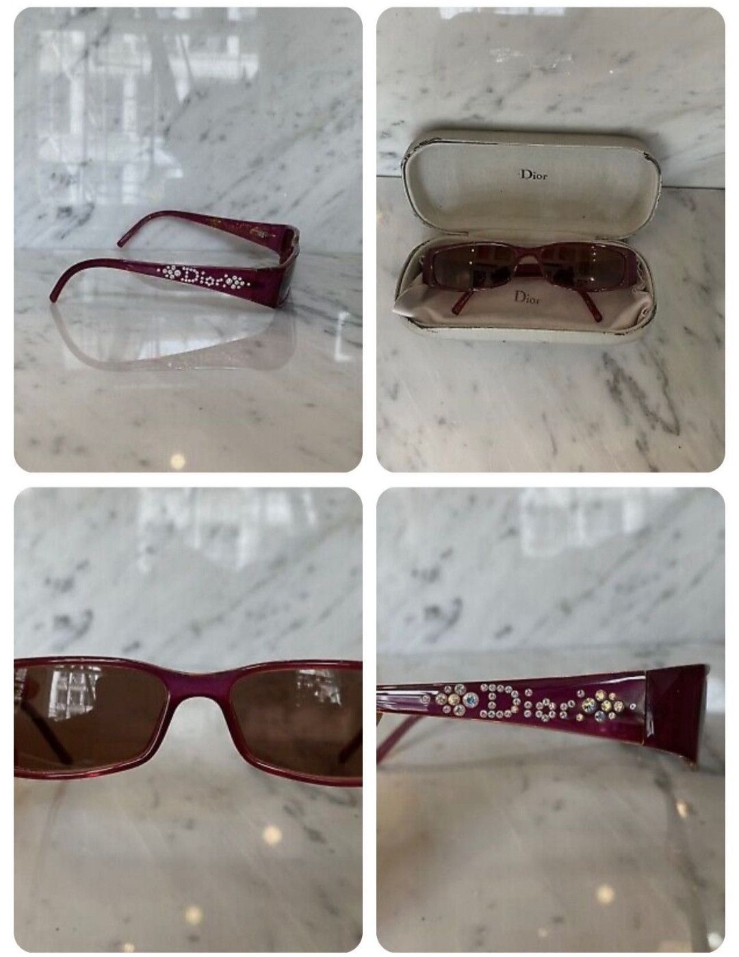 Dior Vintage Archive Dior Rhinestones sunglasses Size ONE SIZE - 4 Thumbnail