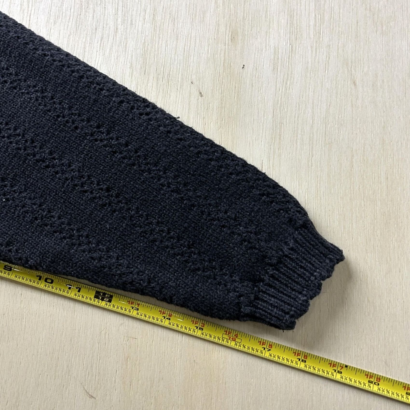 Vintage VINTAGE Stefano Sweater Women Large Black Crew Neck Tight-Knit Textured Pullover Size L / US 10 / IT 46 - 6 Thumbnail