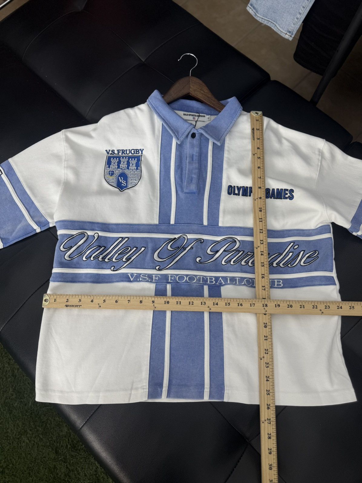 Vale Valley Polo Blue Long Sleeve Shirt Size XL (NEW) Size US XL / EU 56 / 4 - 8 Thumbnail