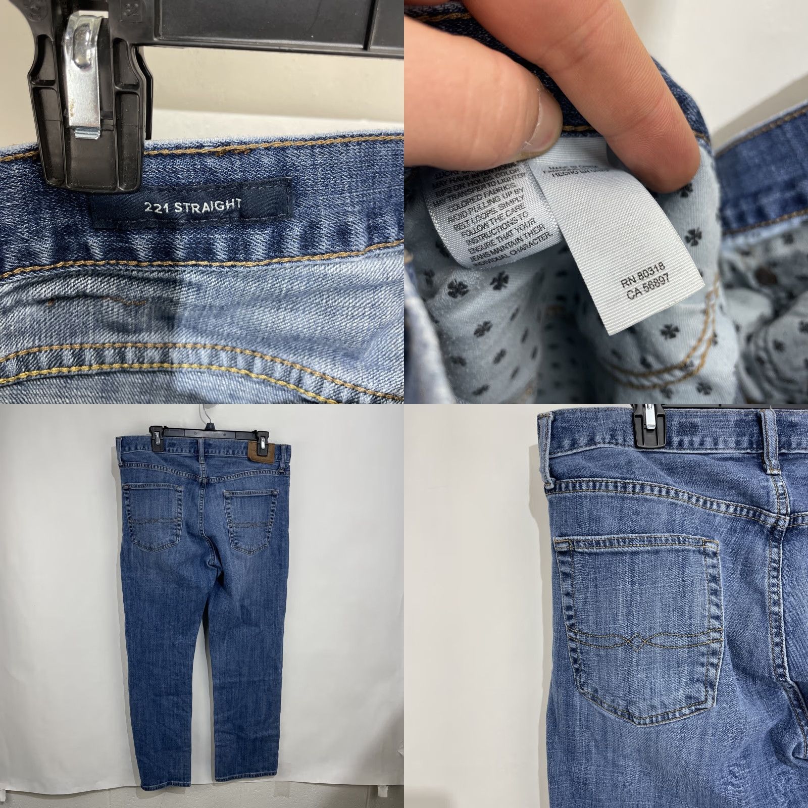 Lucky Brand Lucky Brand Mens Jeans 221 Original Straight Denim 34x30 Medium Wash Blue Size US 34 / EU 50 - 8 Thumbnail