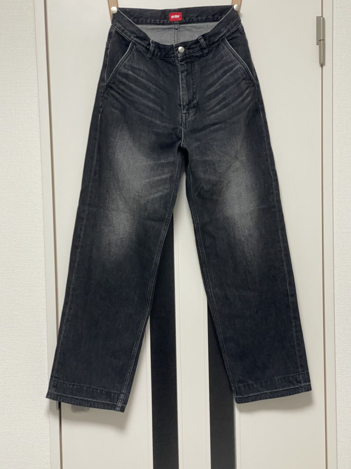Japanese Brand Order Loose Fit Vintage Wash Japanese Denim Size US 29 - 1 Thumbnail