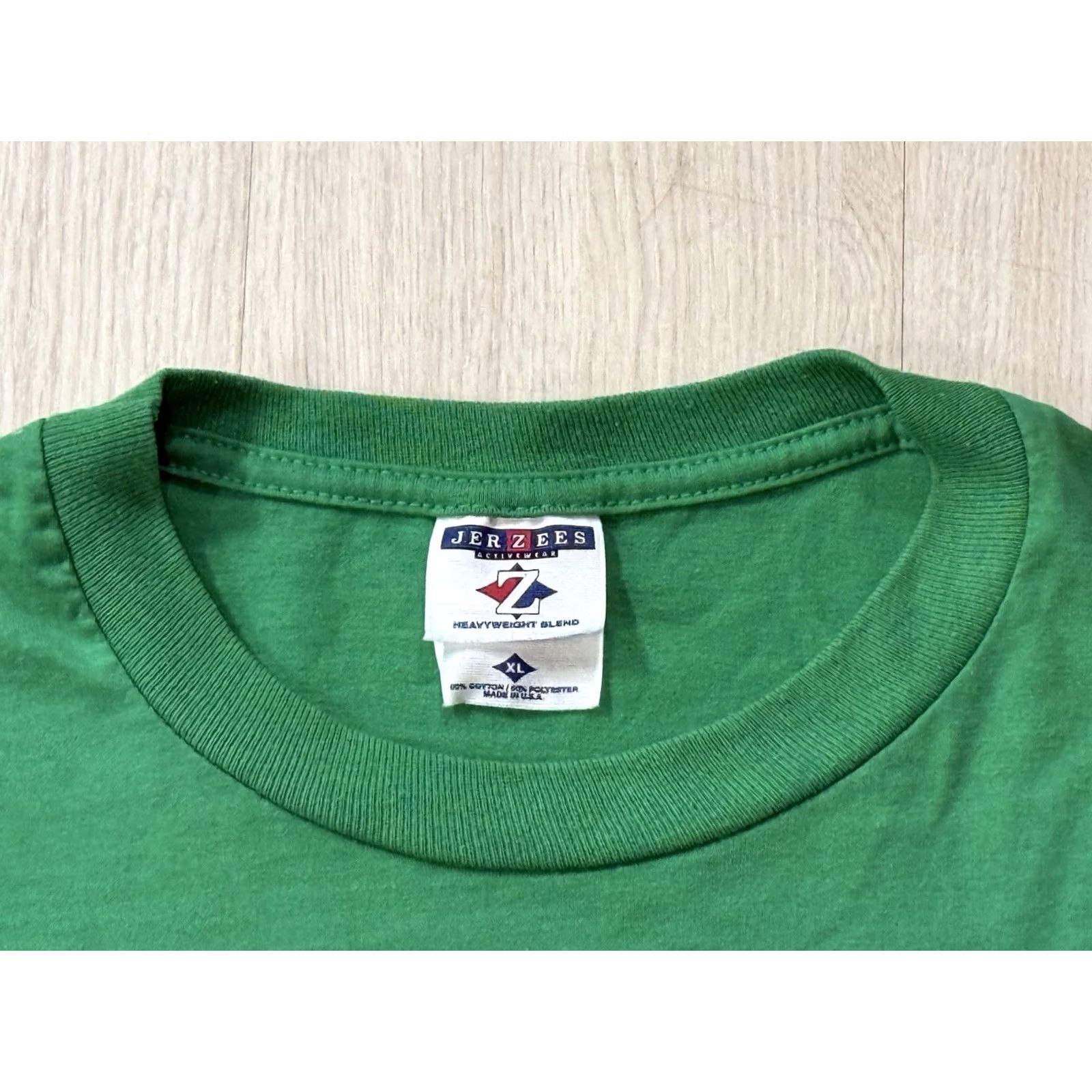 Jerzees VINTAGE 90s Naples Watermelon Festival Staff T-Shirt XL Texas Cowboy Western Shirt Mens Graphic Print Crew Neck Green Cotton Polyester Jam Jerzees Size US XL / EU 56 / 4 - 5 Thumbnail