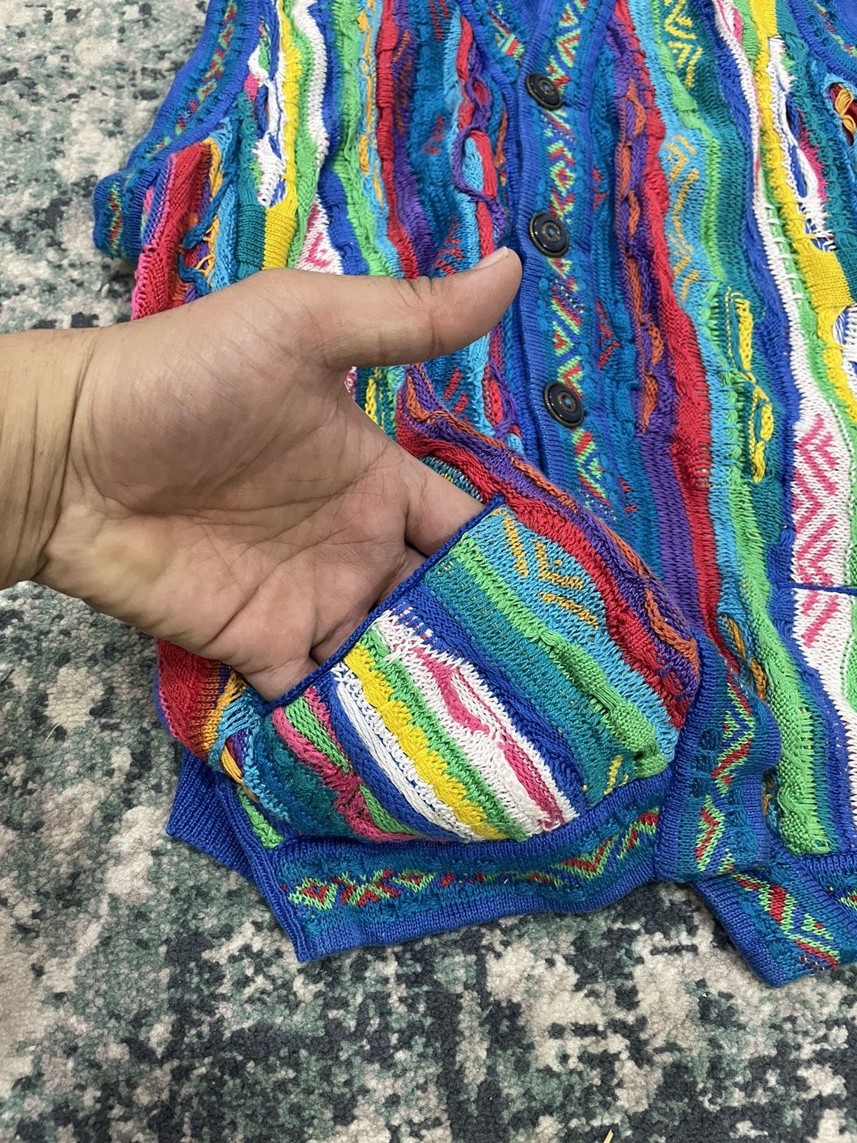 Coogi Vtg Coogi Multicolor Sweater Cable Knitted Vest Size Small Size US S / EU 44-46 / 1 - 13 Thumbnail