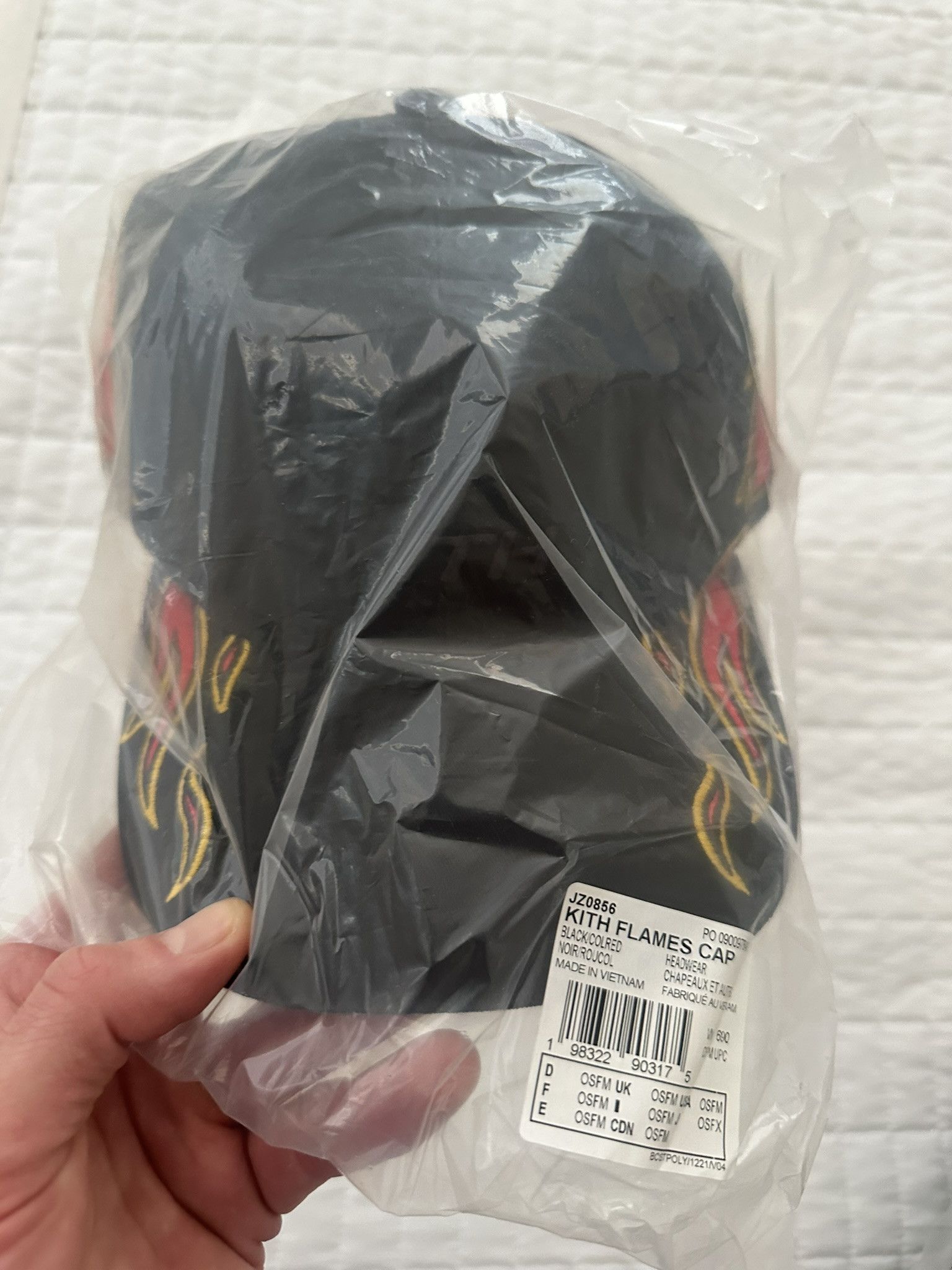 Adidas × Kith KITH | Adidas | Football Flames Cap | Black | FW25 | New Size ONE SIZE - 3 Thumbnail