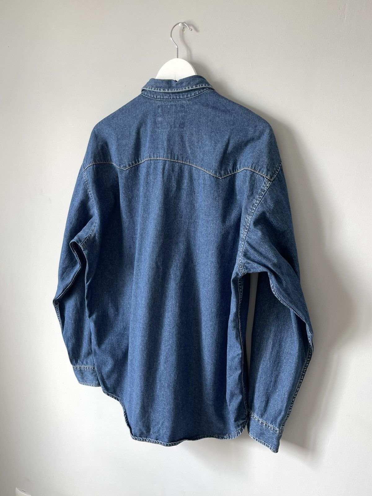 Levi's 90's Vintage Levi's Western Denim Button Up Shirt Red Tab Size US L / EU 52-54 / 3 - 14 Thumbnail