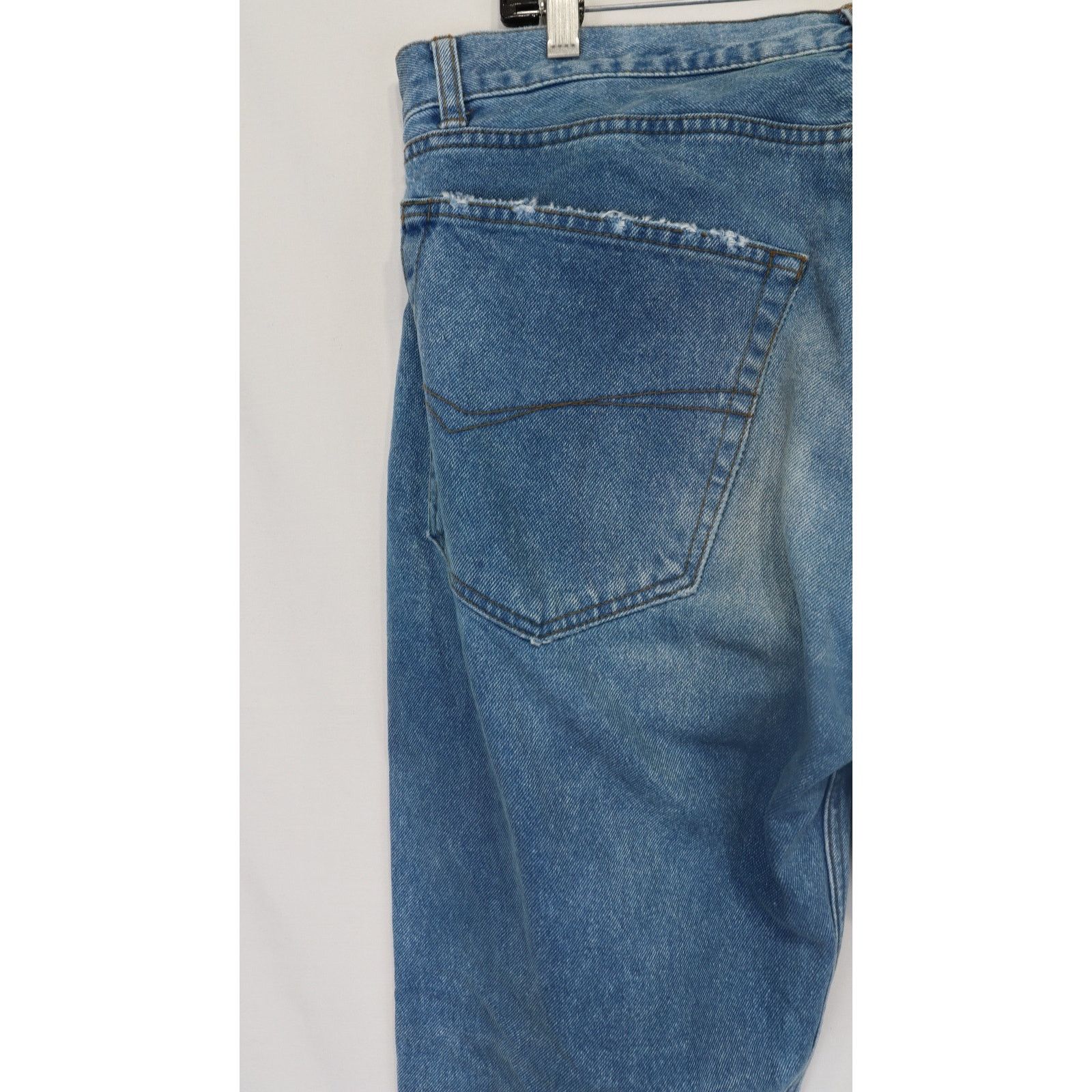 Balenciaga o1rshd1 Japanese Indigo Denim Normal Fit Pants Electric Blue Size US 32 / EU 48 - 16 Thumbnail