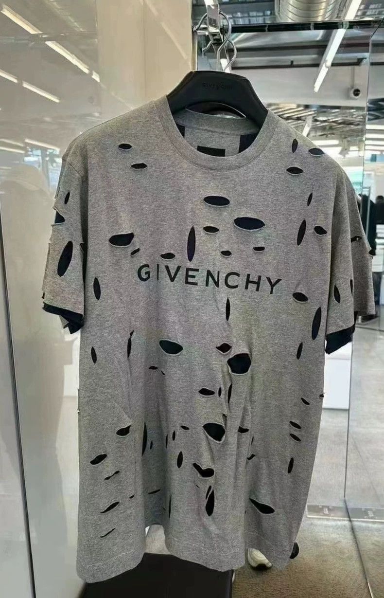 Givenchy Givenchy SizeXXXL FW23 Letter Pattern Printed Short Sleeve Size US M / EU 48-50 / 2 - 1 Thumbnail