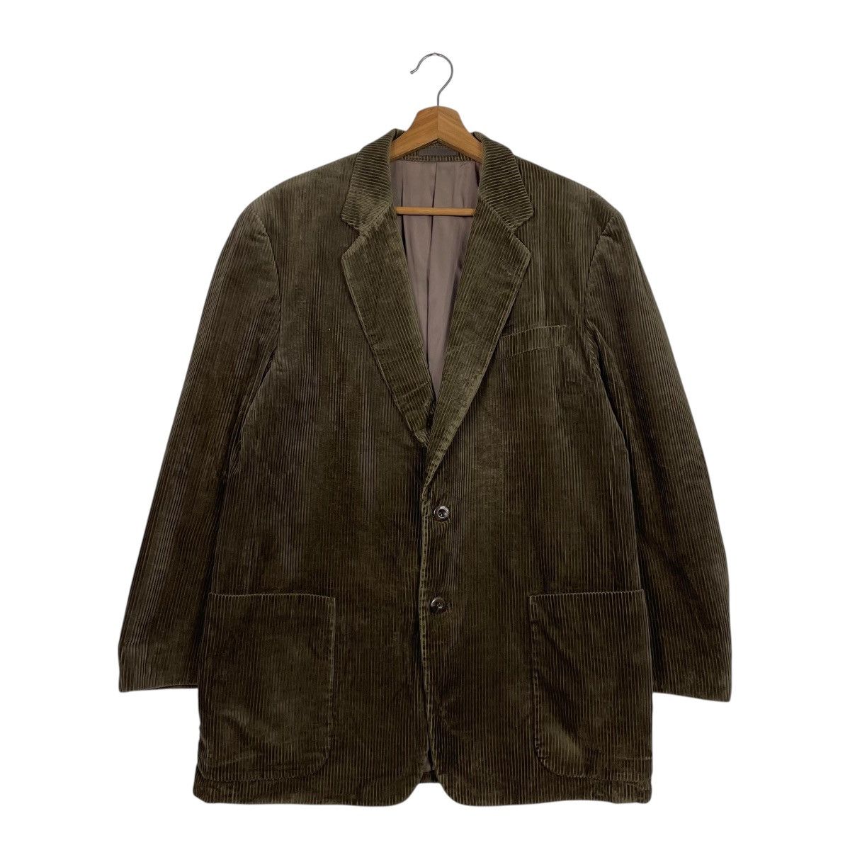 Burberry Brown Vtg Burberrys Corduroy Jacket Size US L / EU 52-54 / 3 - 1 Thumbnail