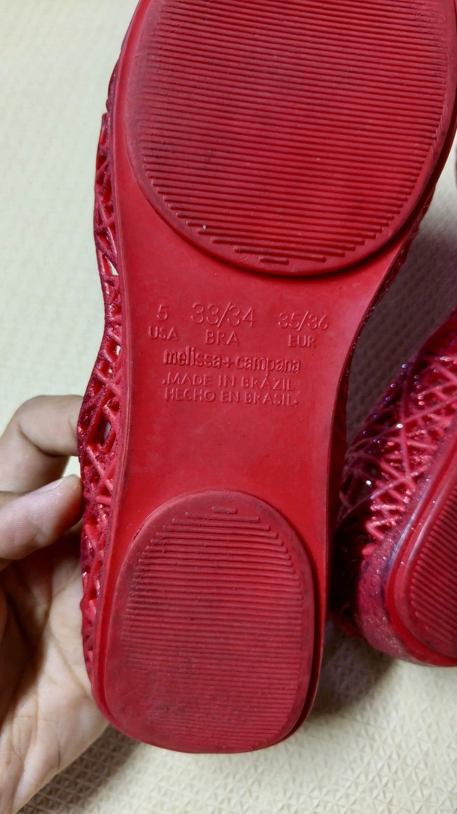 Melissa Melissa Campana Red Flats Size US 5 / IT 35 - 4 Thumbnail