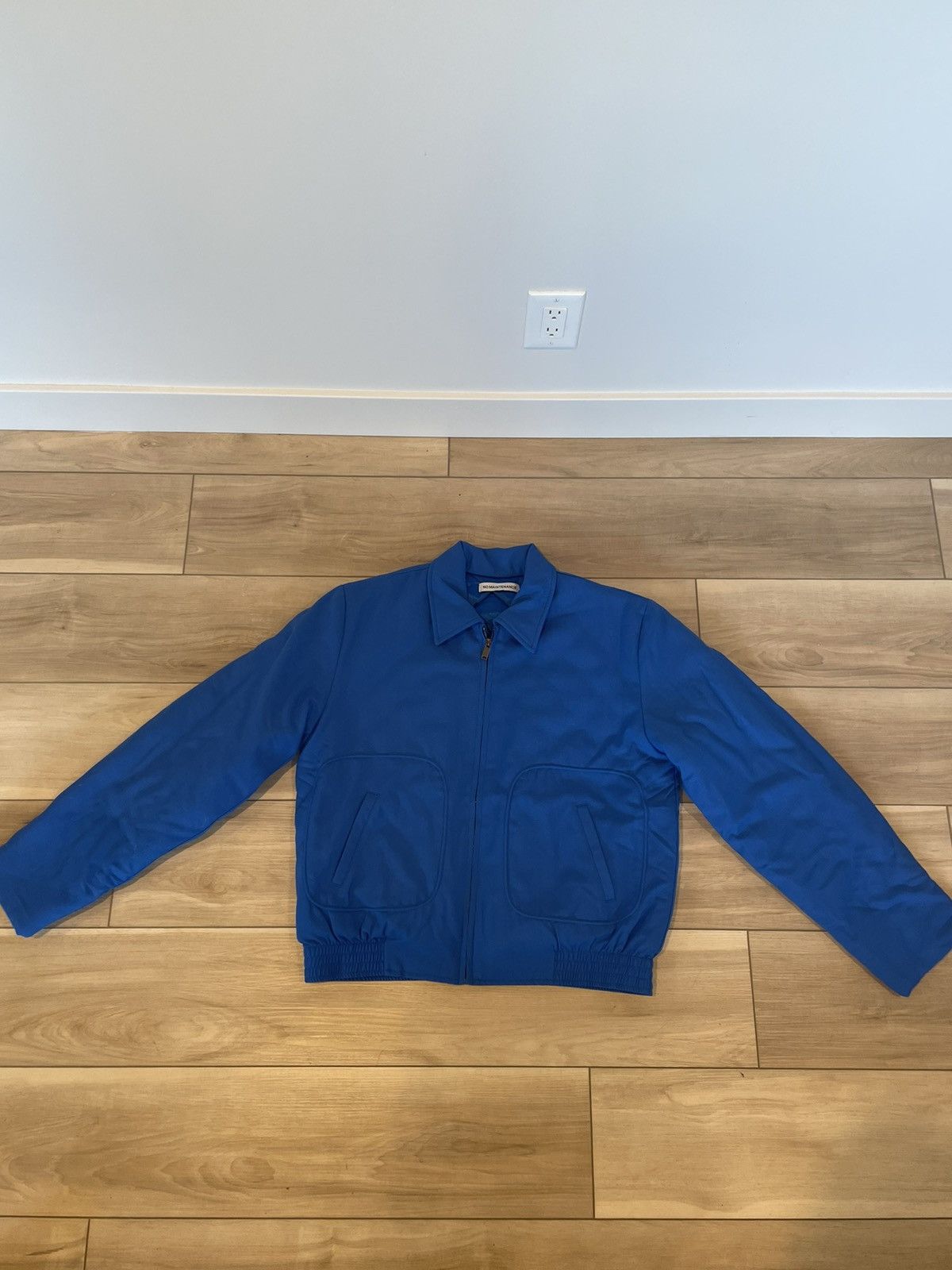 image of No Maintenance Blue Quilted Bonner Jacket, Men's (Size Medium)