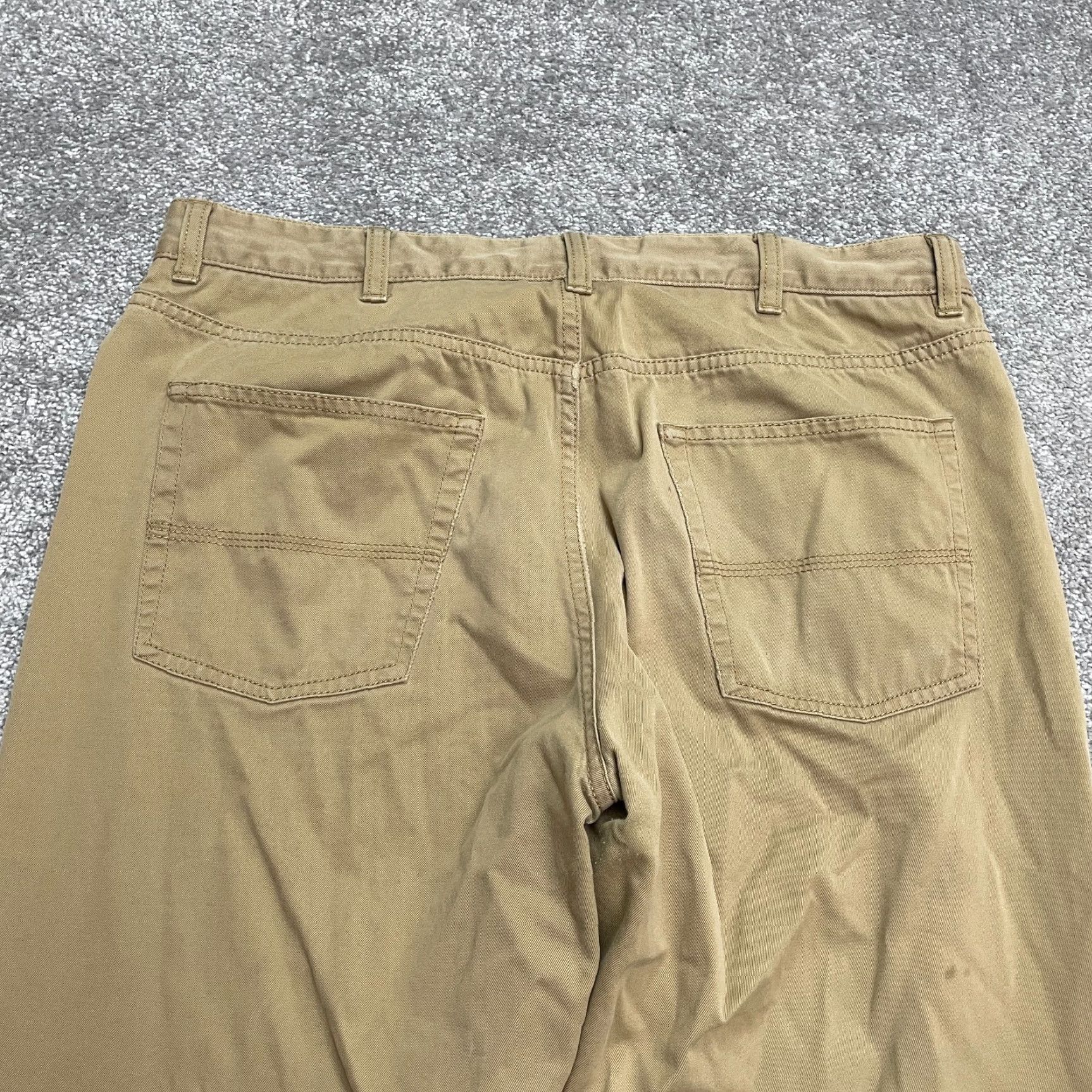 Vintage L.L. Bean Chino Pants Mens 34x30 Straight Brown Casual 100% Cotton Size US 34 / EU 50 - 6 Thumbnail