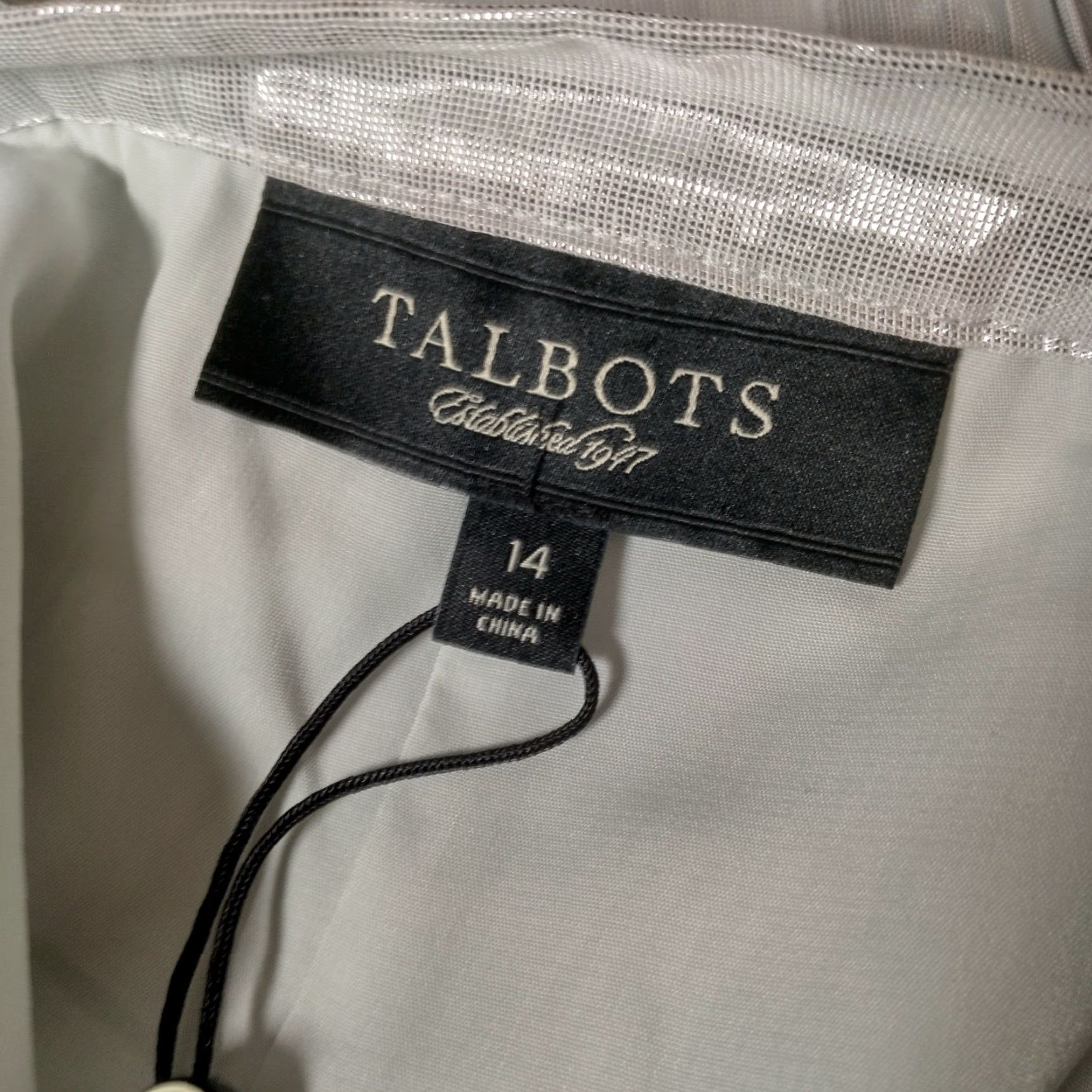Talbots Talbots Skirt 14 Size Silver Metallic Pleated A-Line Knee Length Lined Zip Read Size 36" / US 14 / IT 50 - 4 Thumbnail