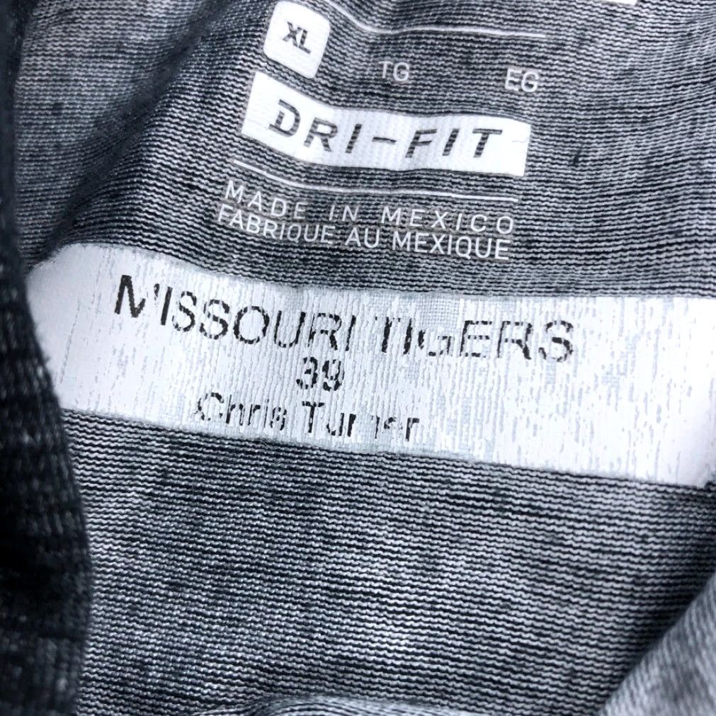 Nike VINTAGE Nike Dri-Fit Missouri Tigers Pullover Hoodie Shirt Mens XL Black Gray Activewear Size US XL / EU 56 / 4 - 6 Thumbnail