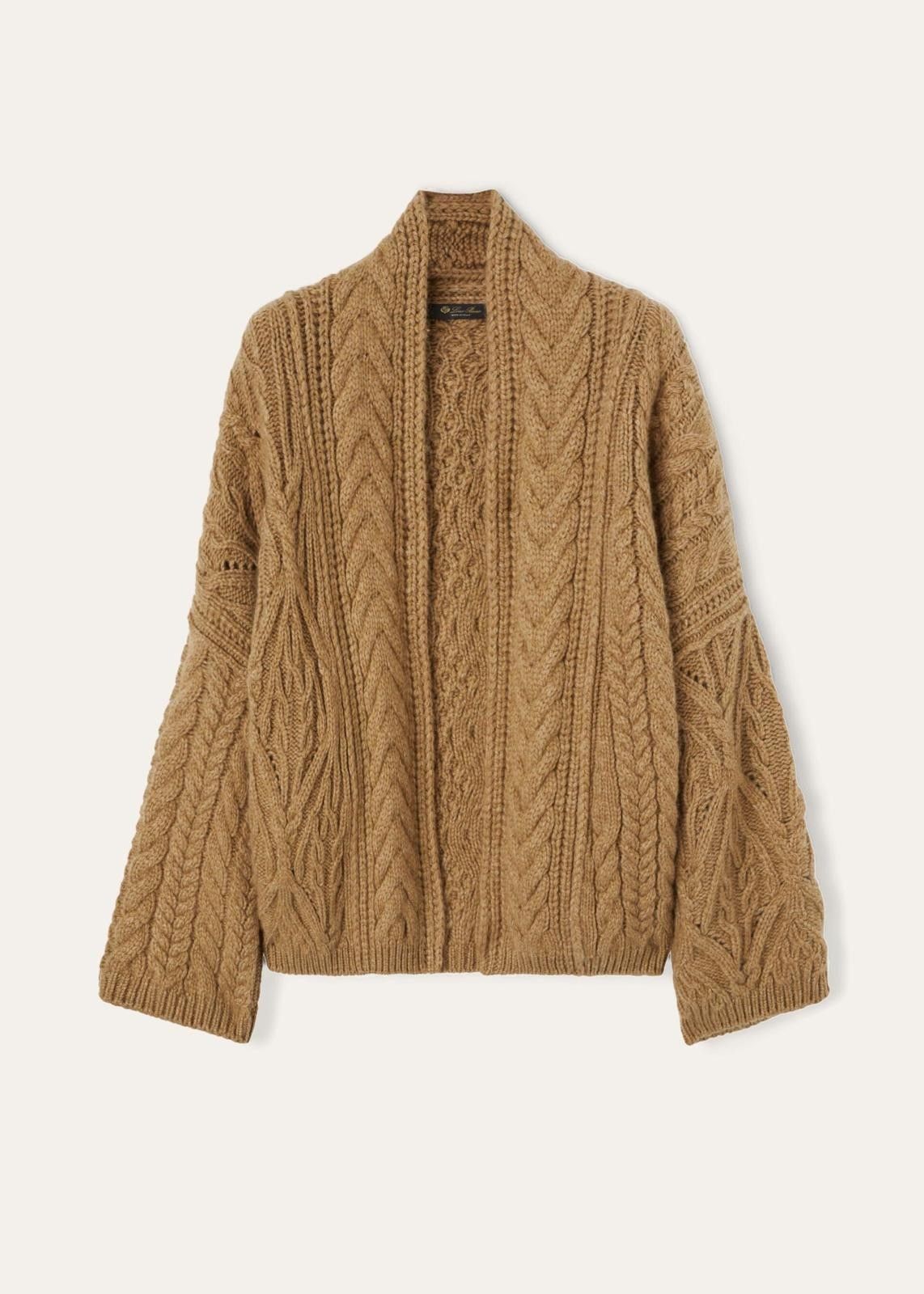 Loro Piana o1srvl11e0824 Erdenet Cashmere Cardigan in Brown Size XS / US 0-2 / IT 36-38 - 1 Thumbnail