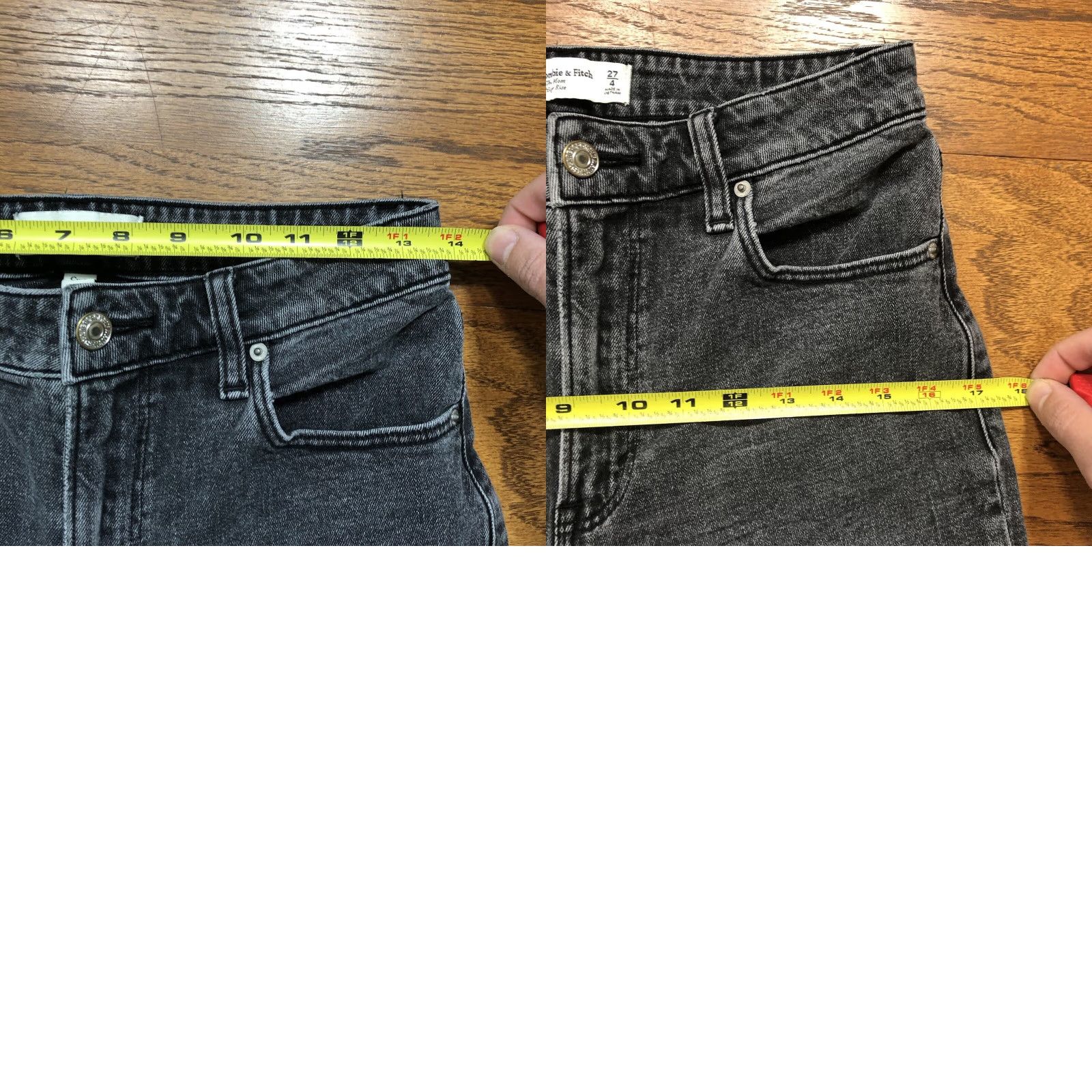 Abercrombie & Fitch VINTAGE Abercrombie & Fitch Jeans Mom High Rise Black Womens 27 Inseam 26 Might Not Vintage? Size 27" / US 4 / IT 40 - 9 Thumbnail