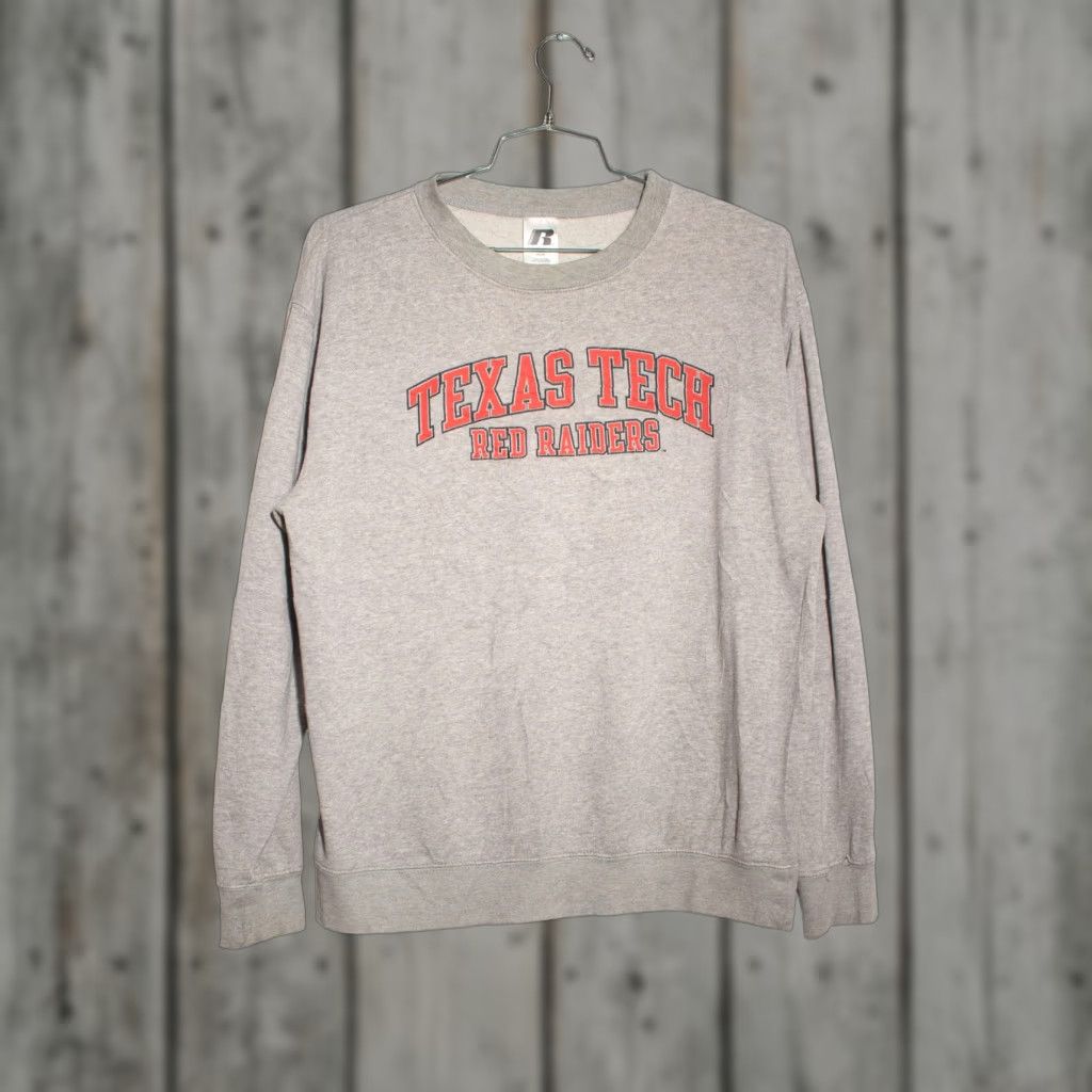 Russell Athletic VINTAGE Russell Athletic Gray Texas Tech Sweatshirt Large 2000s Mens Size US L / EU 52-54 / 3 - 1 Thumbnail