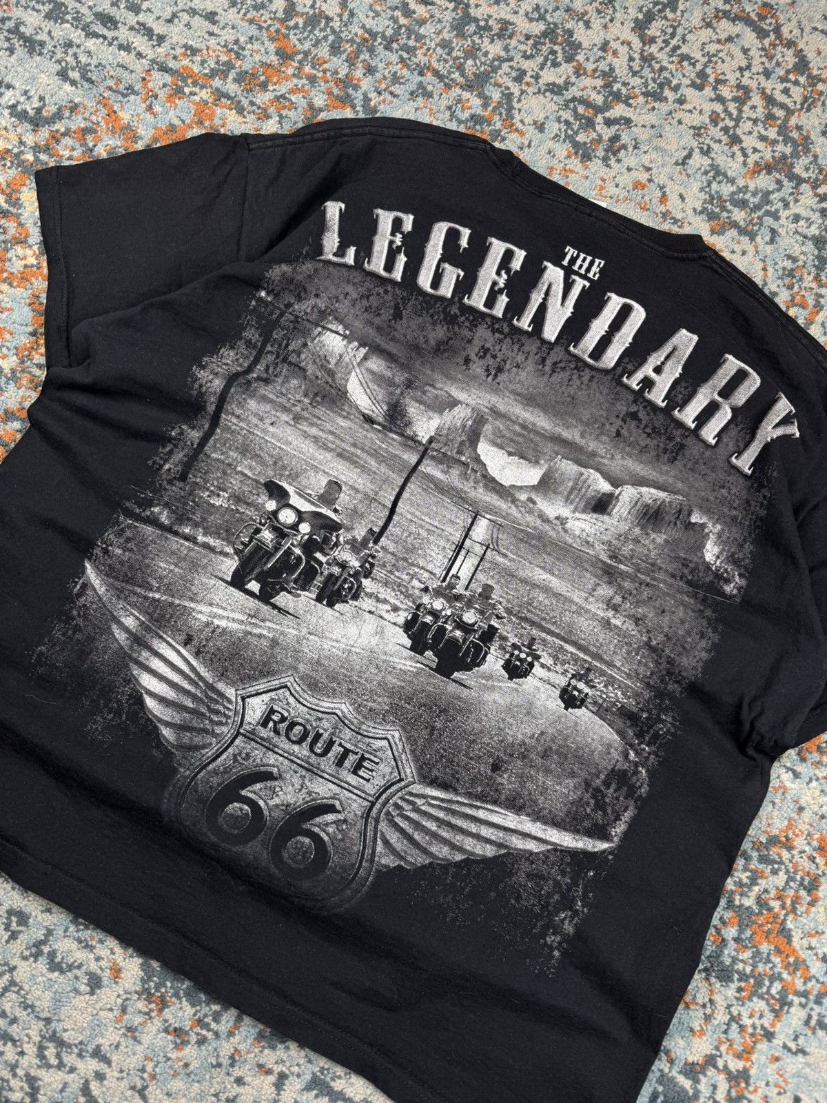 Vintage × West Coast Choppers Vintage Y2K Freedom riders Route 66 all over print tee Size US XXL / EU 58 / 5 - 6 Thumbnail