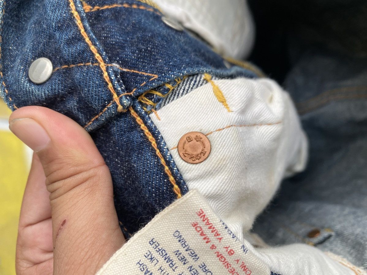 Evisu Very rare Vintage short jeans evisu selvedge black & yellow Size US 29 - 10 Thumbnail