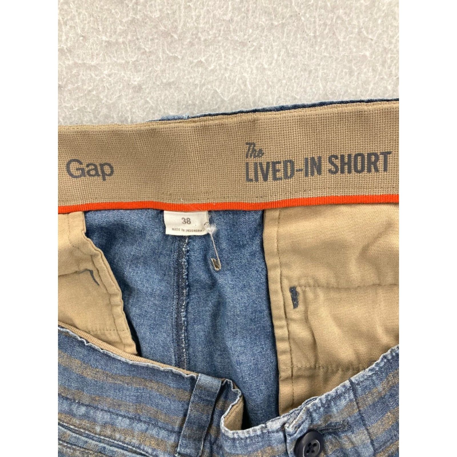 Gap Gap Lived in Shorts Mens 38 Flat Front Blue Size US 38 / EU 54 - 6 Thumbnail