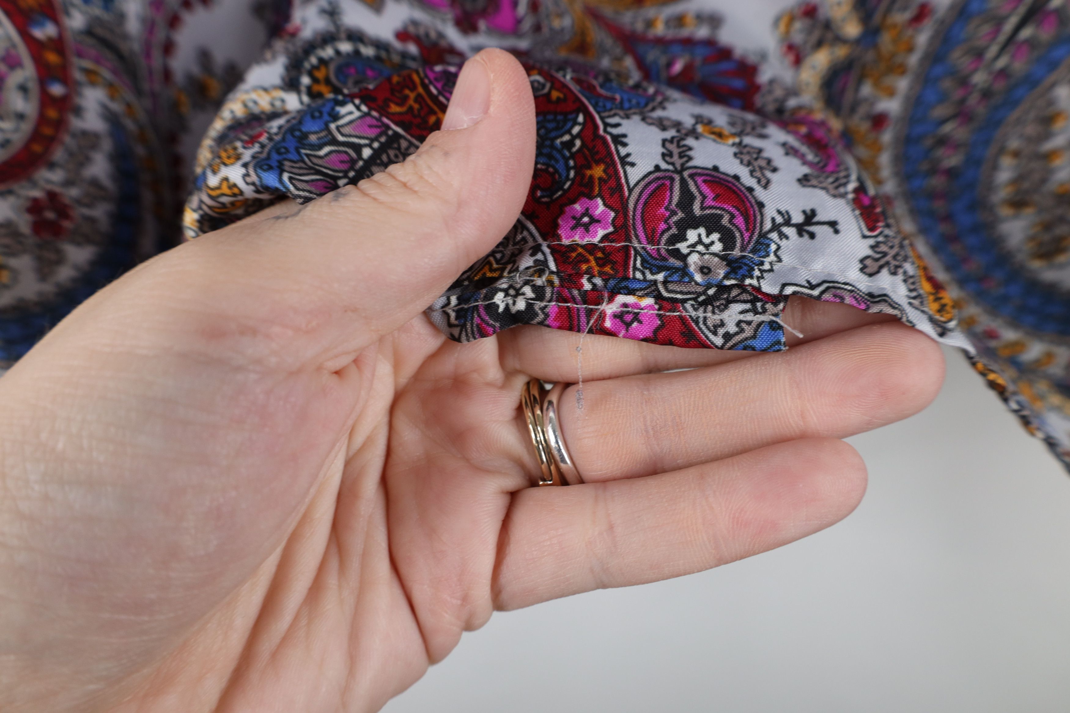 Vintage Vintage 60s 70s Streetwear Paisley Ruffled Button Shirt USA Size XL / US 12-14 / IT 48-50 - 11 Thumbnail