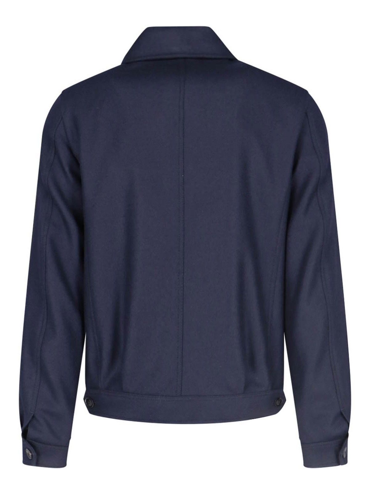 Tom Ford o1sndg1125 Technical Zip Jacket in Blue Size US M / EU 48-50 / 2 - 2 Thumbnail